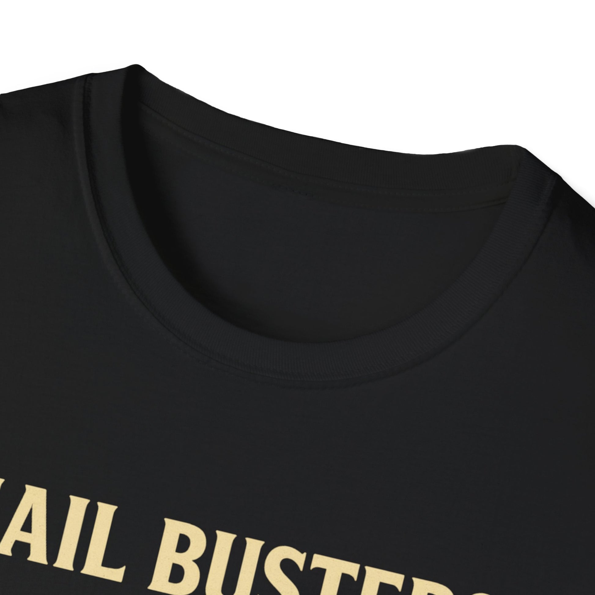 Mail Busters Ghost T-Shirt, Halloween Apparel, Unisex Graphic Tee, Fun Gift for Ghost Lovers, Spooky Season
