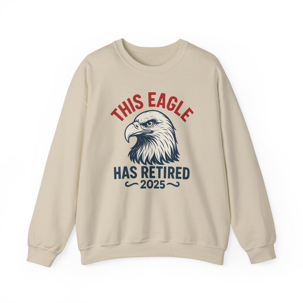 “This Eagle Has Retired” Retirement Crewneck Sweatshirt, Retirement Gifts, Retirement Gifts for Postal Workers