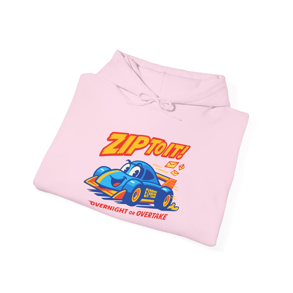 Zip It! Unisex Heavy Blend™ Hooded Sweatshirt - Fun Car Design, Gift for Car Lovers, Cozy Hoodie for Everyday Wear, Cool Graphic Sweatshirt