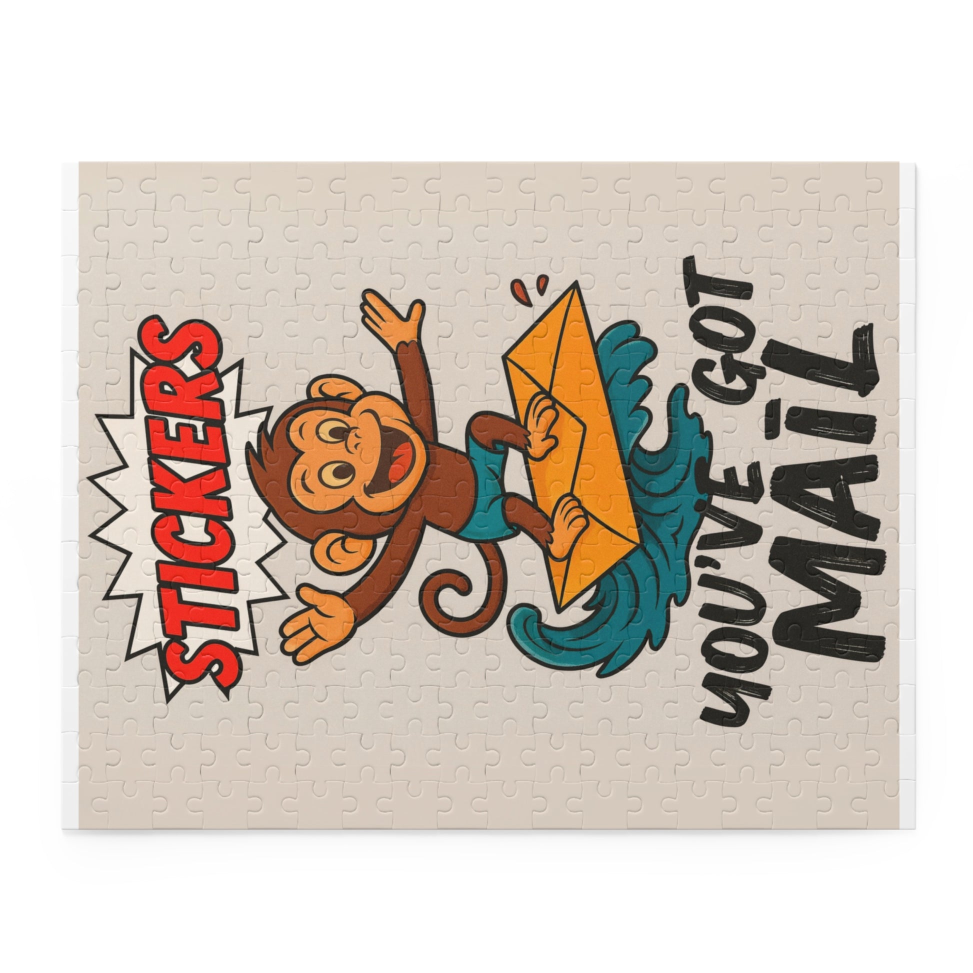 Fun Monkey Puzzle - You've Got Mail, 120-500 Piece Jigsaw, Family Activity, Gift for Kids, Puzzle Lover, Colorful Decor