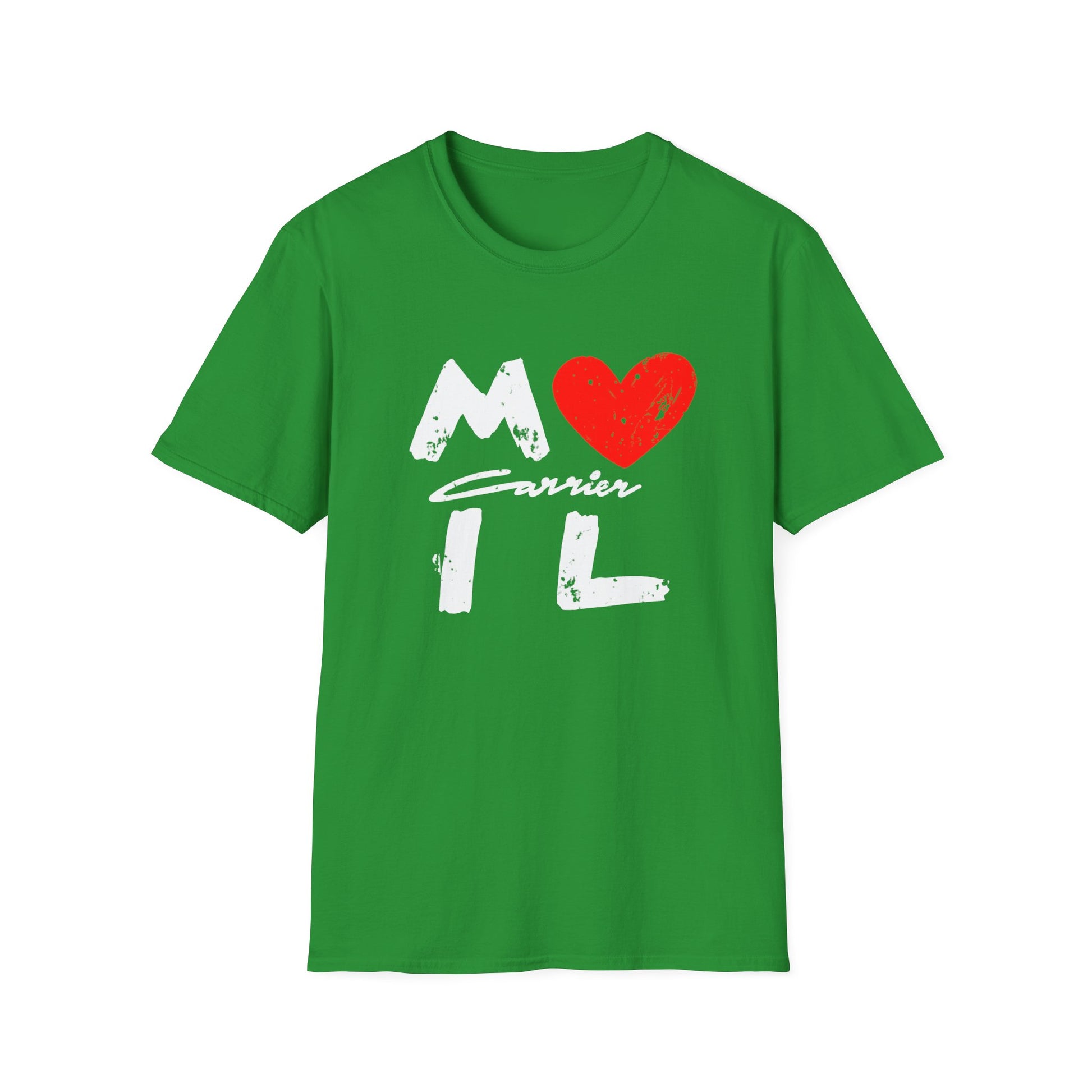 Mail Carrier Love T-Shirt, Unisex Softstyle Tee,  Postal Worker, Casual Gift for Him or Her, Perfect for Birthdays, Celebrations, Everyday Wear