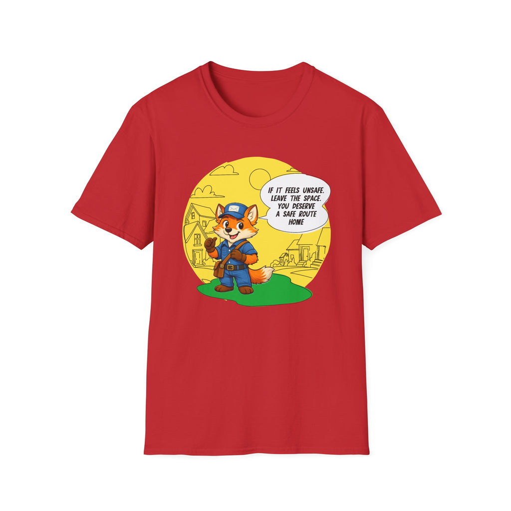 Safe Route Home – Delivery Worker Safety Awareness T-Shirt