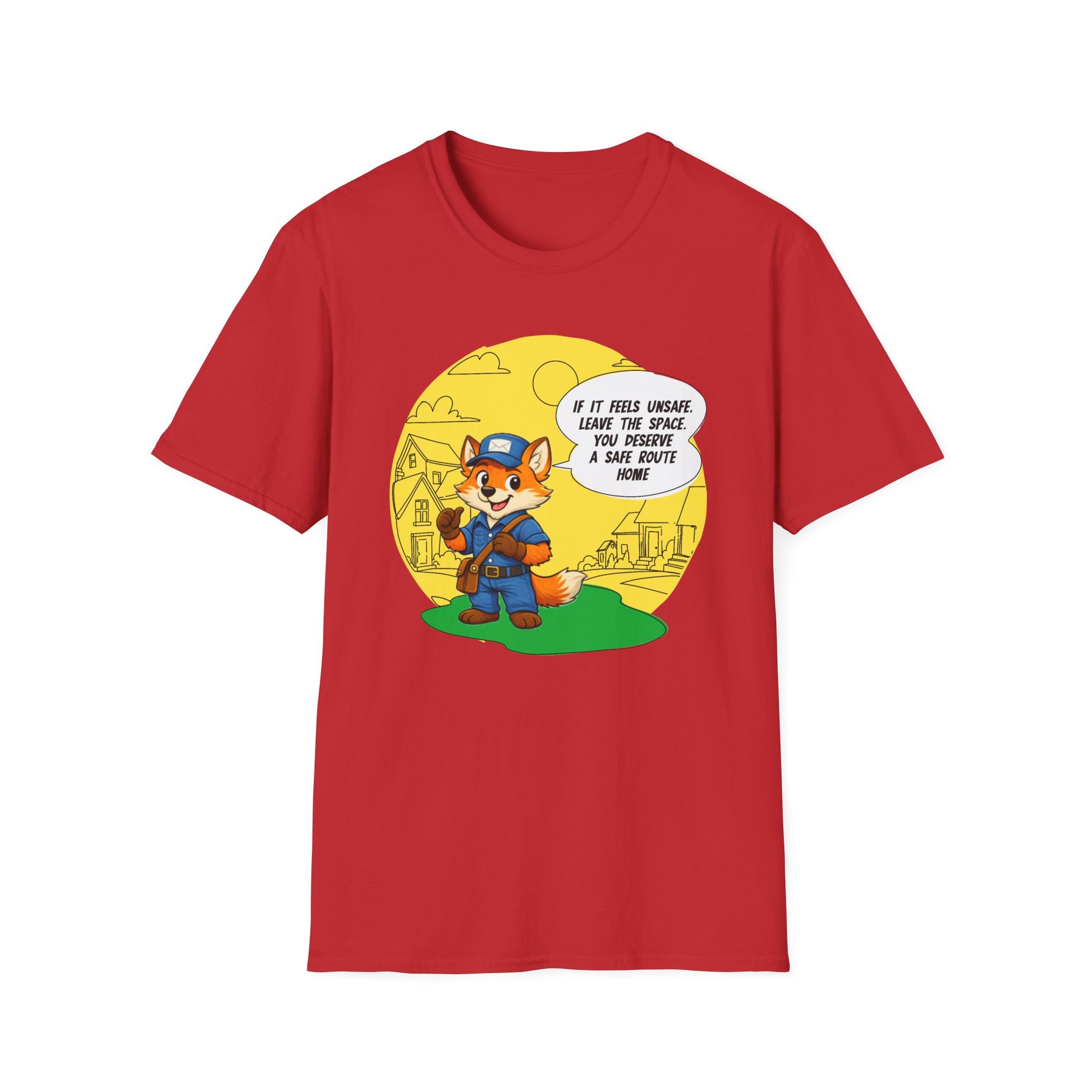 Safe Route Home – Delivery Worker Safety Awareness T-Shirt
