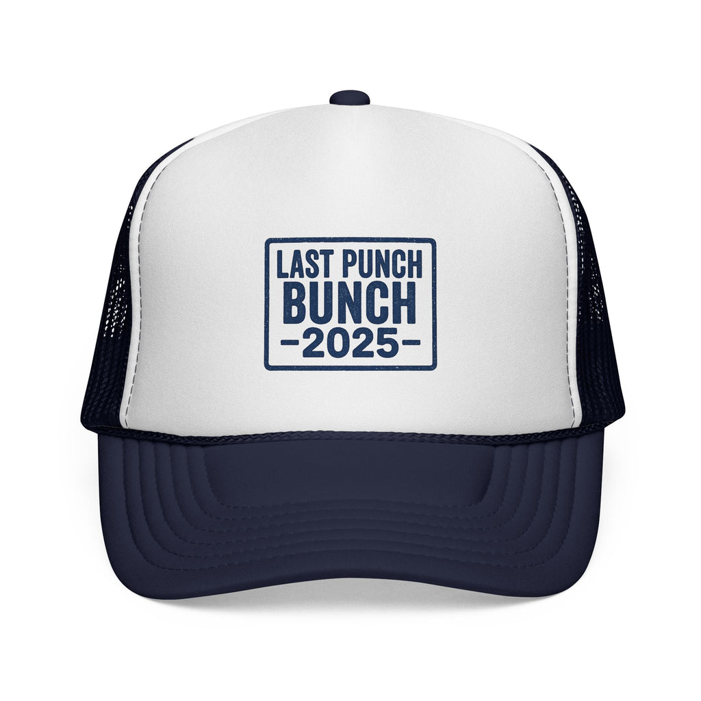 Last Punch Bunch 2025 Trucker Cap - Fun Casual Headwear for Celebrations, Retirement Gifts, Gifts For Postal Workers