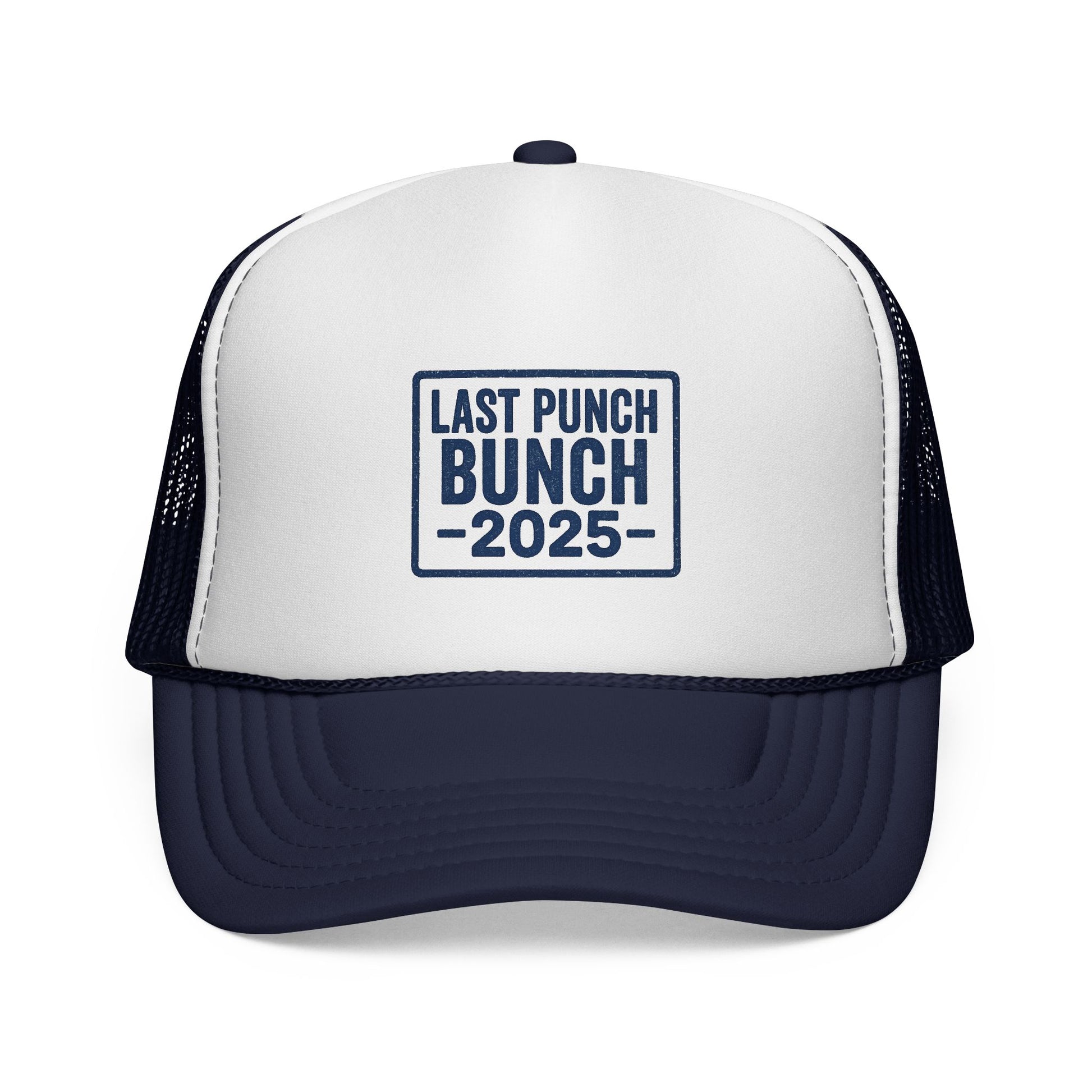 Last Punch Bunch 2025 Trucker Cap - Fun Casual Headwear for Celebrations, Retirement Gifts, Gifts For Postal Workers