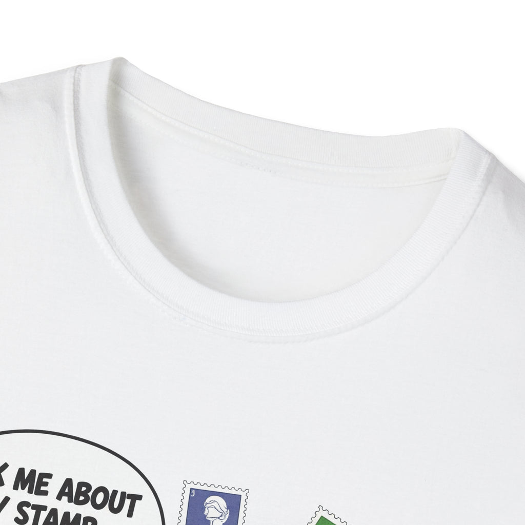 Funny Monkey T-Shirt, Ask Me About My Stamp Collection Tee, Gift for Stamp Collectors, Animal Lover Shirt, Humor Apparel