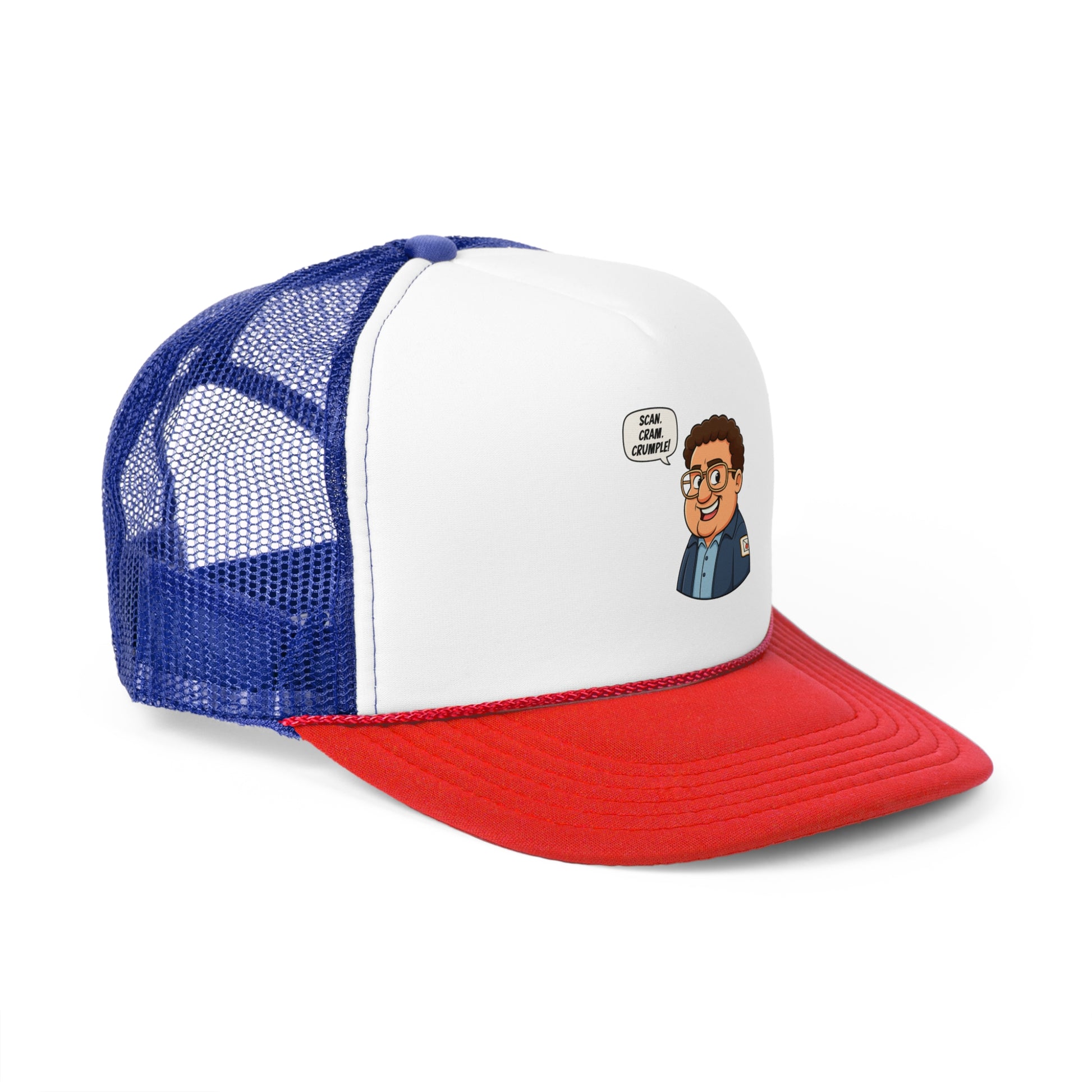 Whimsical Trucker Cap with Cartoon Design, Funny Hat for Casual Wear, Gift for Friends, Unique Cap for Summer Adventures