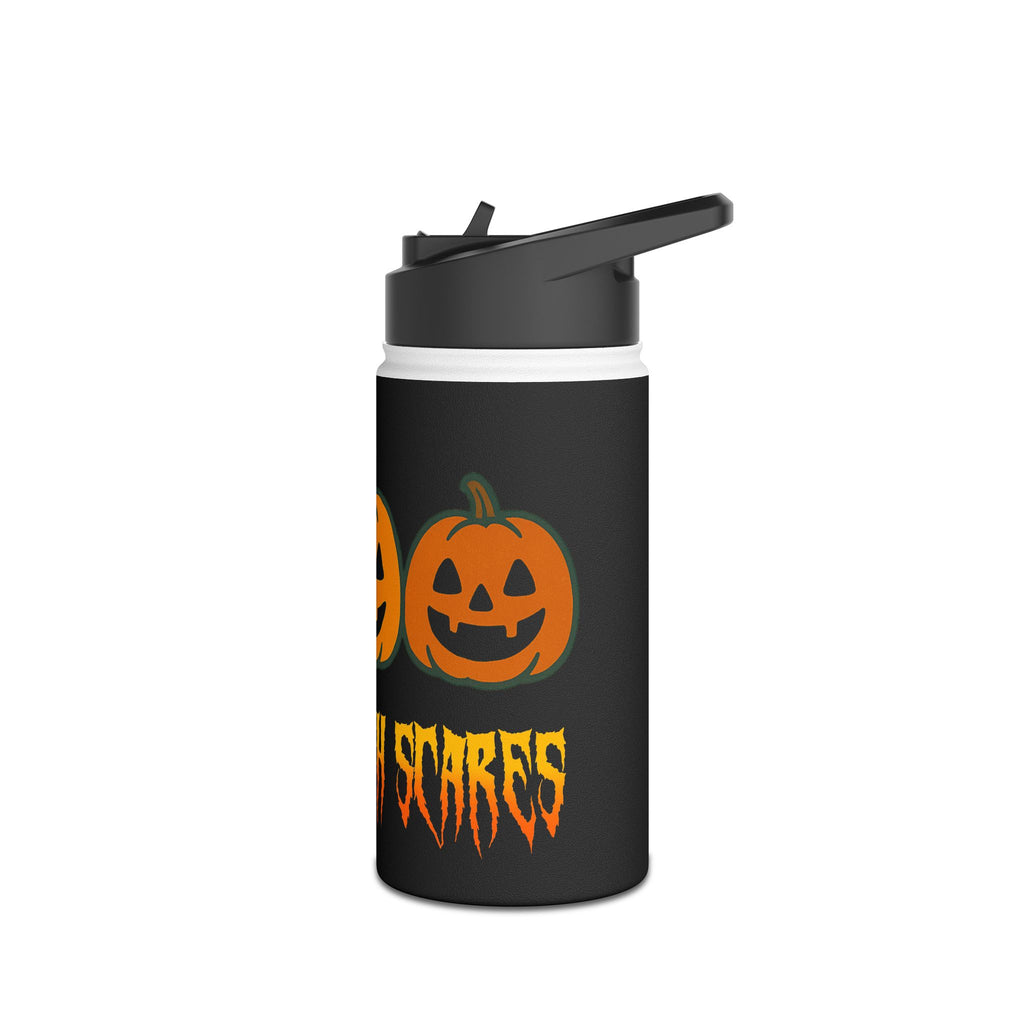 Halloween Pumpkin Water Bottle,Handle With Scare Design | Stainless Steel Travel Mug, Spooky Hydration, Trick or Treat, Fall Gifts, Halloween Decor
