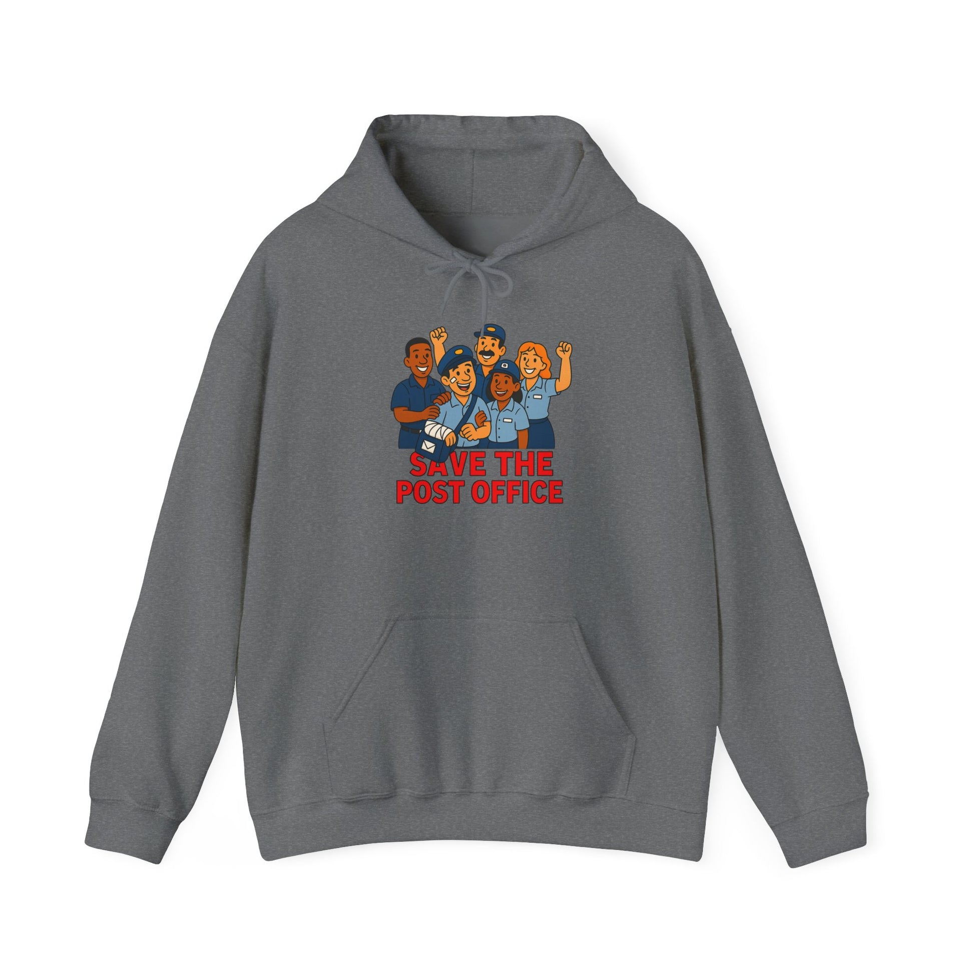 Save the Post Office Hoodie - Fight for Community, Unisex Sweatshirt, Gifts for Postal Workers, Eco-Friendly Apparel
