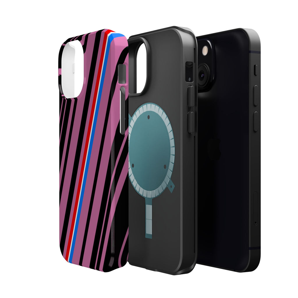 Vibrant Magnetic Phone Cases for Impact Resistance, Phone Protection, Gift for Tech Lovers, Postal Workers, Colorful Barcode Cases