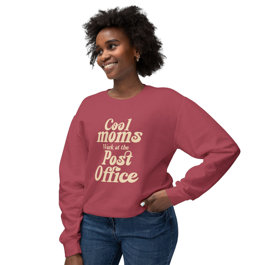 Cool Moms Work For The Post Office Crewneck Sweatshirt – Funny Mom Sweatshirt, Cute Mother’s Day Gift, Cozy Women’s Pullover, Delivery Worker Gift