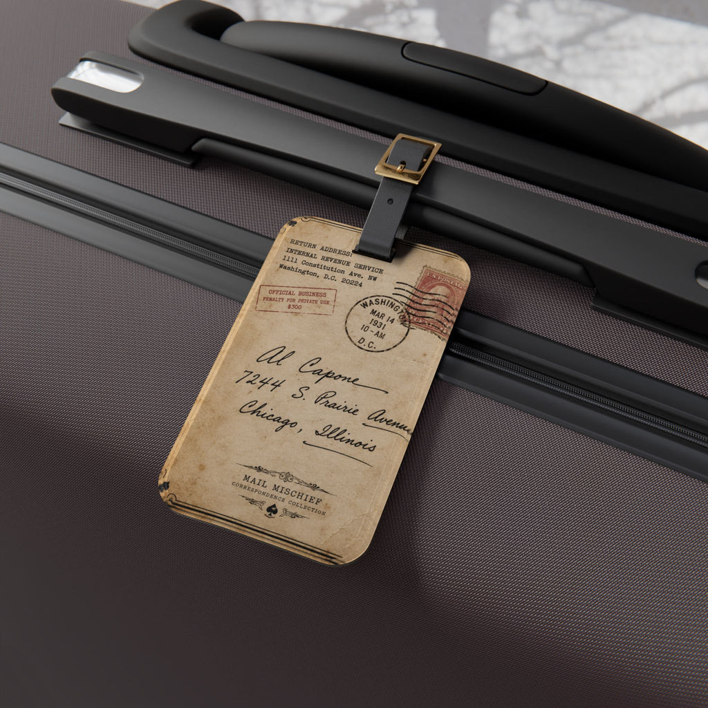Al Capone Inspired Luggage Tag