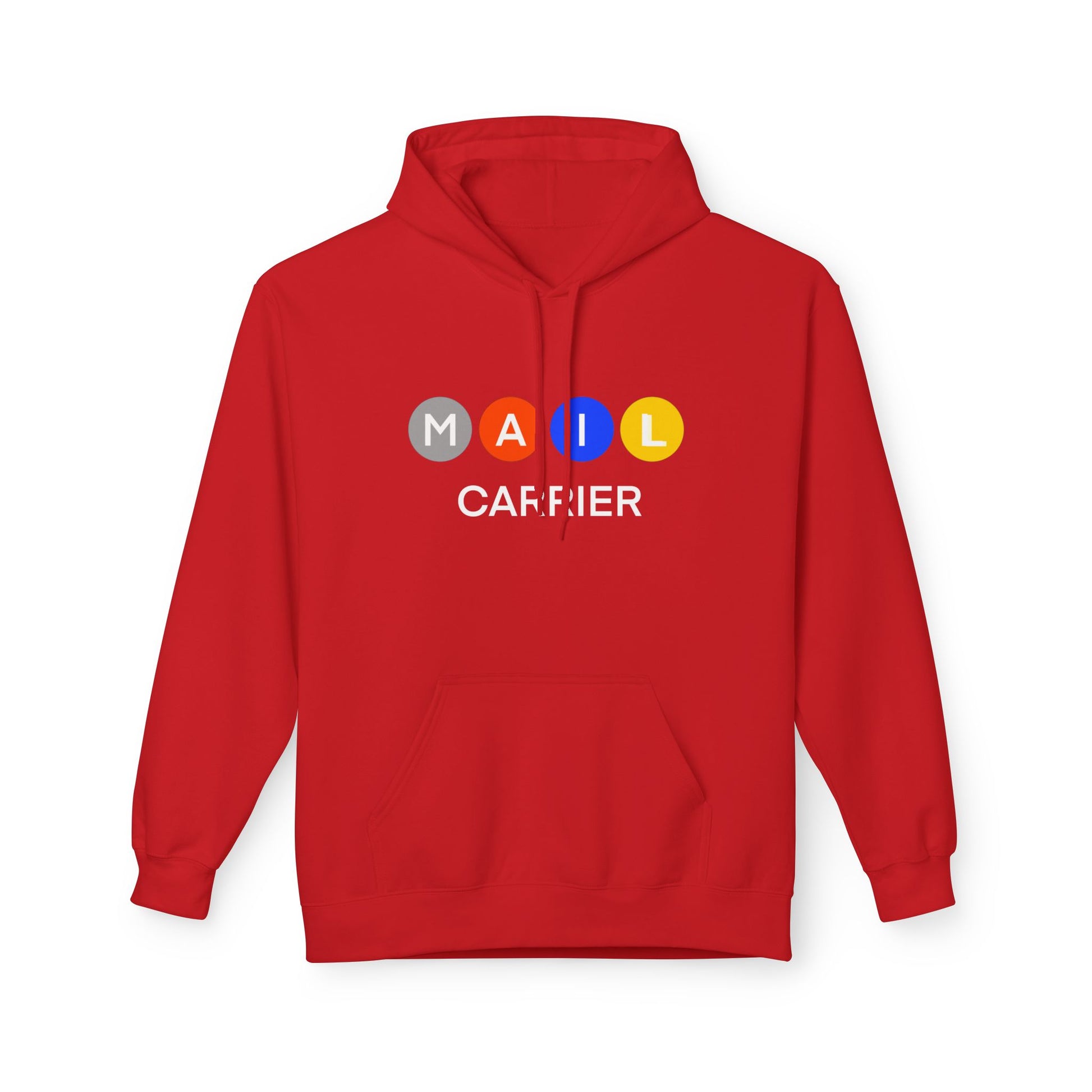 Mail Carrier Hoodie  — Colorful Button Design