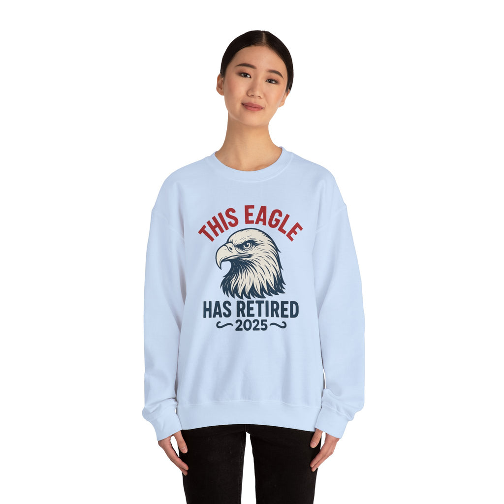 “This Eagle Has Retired” Retirement Crewneck Sweatshirt, Retirement Gifts, Retirement Gifts for Postal Workers