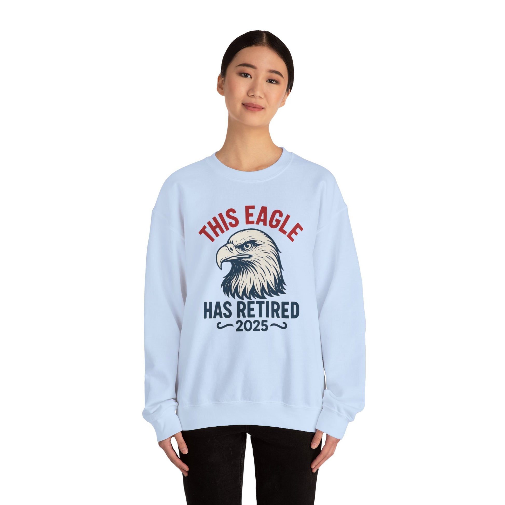 “This Eagle Has Retired” Retirement Crewneck Sweatshirt, Retirement Gifts, Retirement Gifts for Postal Workers