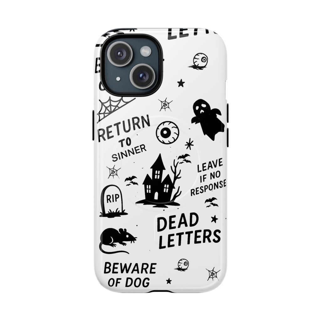 Spooky Phone Case, Halloween Accessory, Tough Magnetic Cases, Unique Gift, Gothic Style Tech Cover, Cell Phone Protector