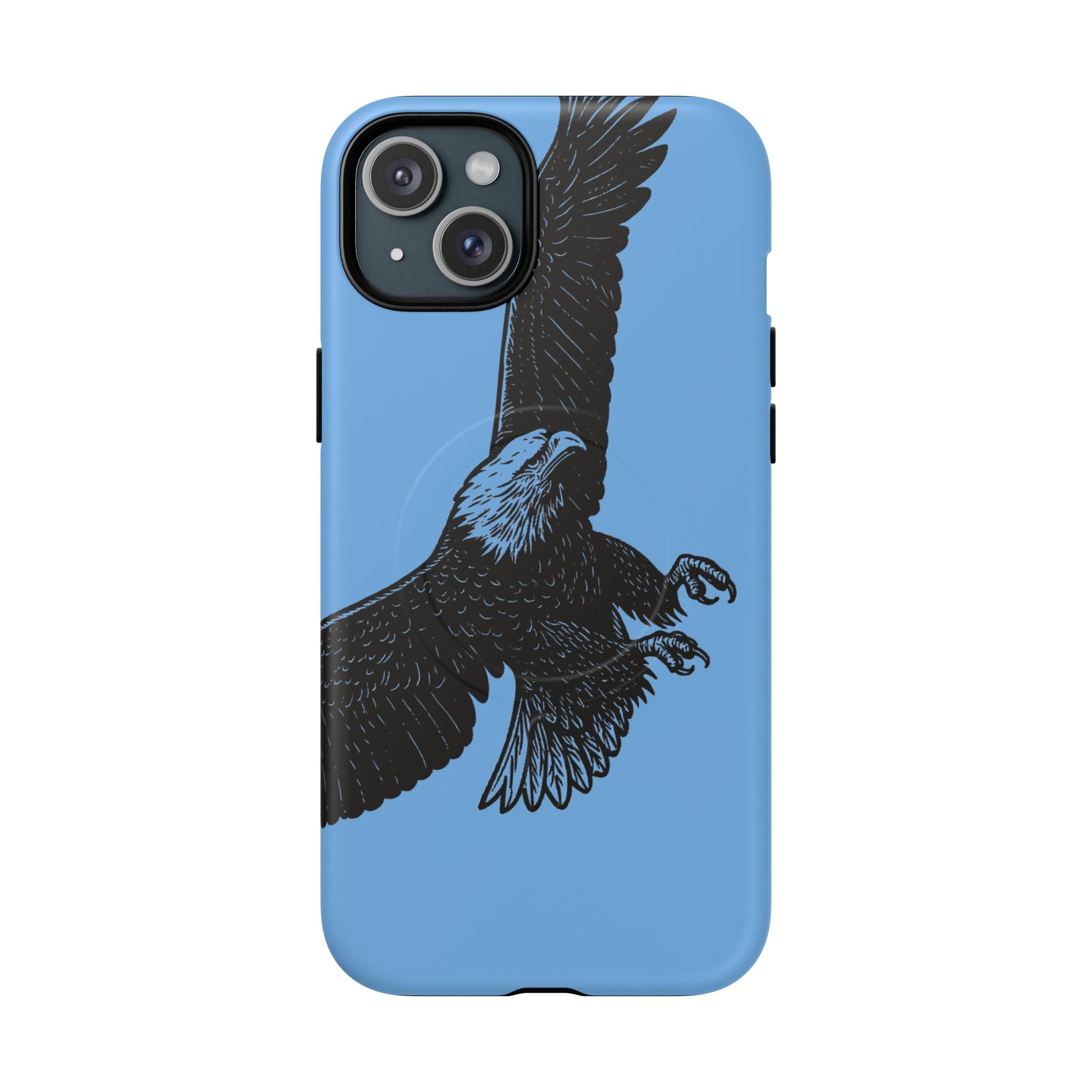Eagle Flight Tough Magnetic Phone Case — Protective Magnetic Snap Cover with Soaring Eagle Design
