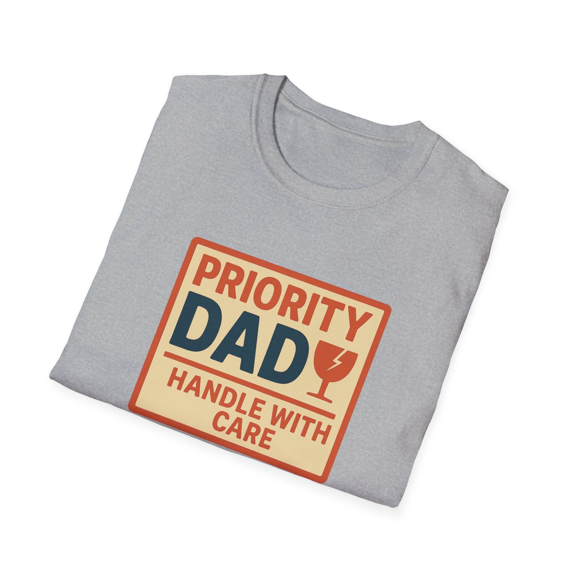 Priority Dad Unisex Softstyle T-Shirt, Father's Day Gift, Funny Dad Tee, Birthday Present for Dad, Casual Family Apparel
