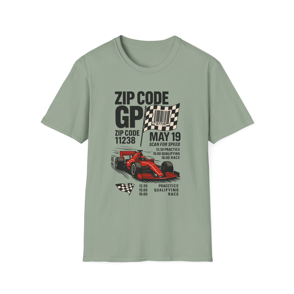 Racing Day Unisex Softstyle T-Shirt, Car Lovers Gift, Motorsports Tee, Race Day Apparel, Personalized Racing Shirt