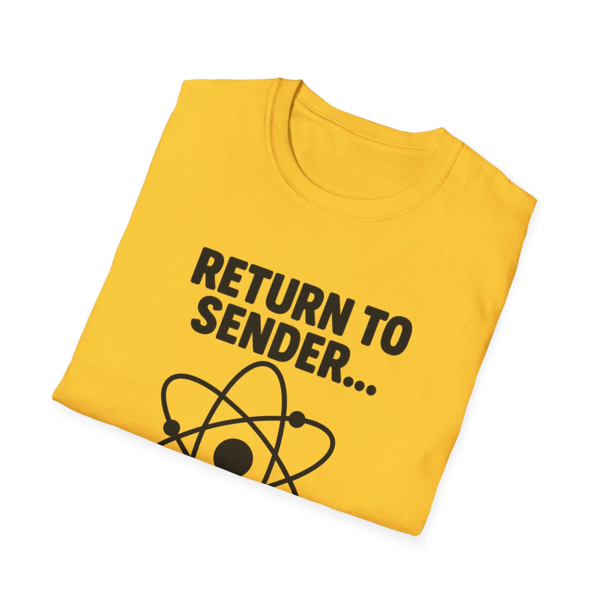 Return to Sender... Unisex Softstyle T-Shirt, Funny Science Tee, Gift for Nerds, Science Humor Apparel, Geeky Graphic Tee, Boomerang [...]