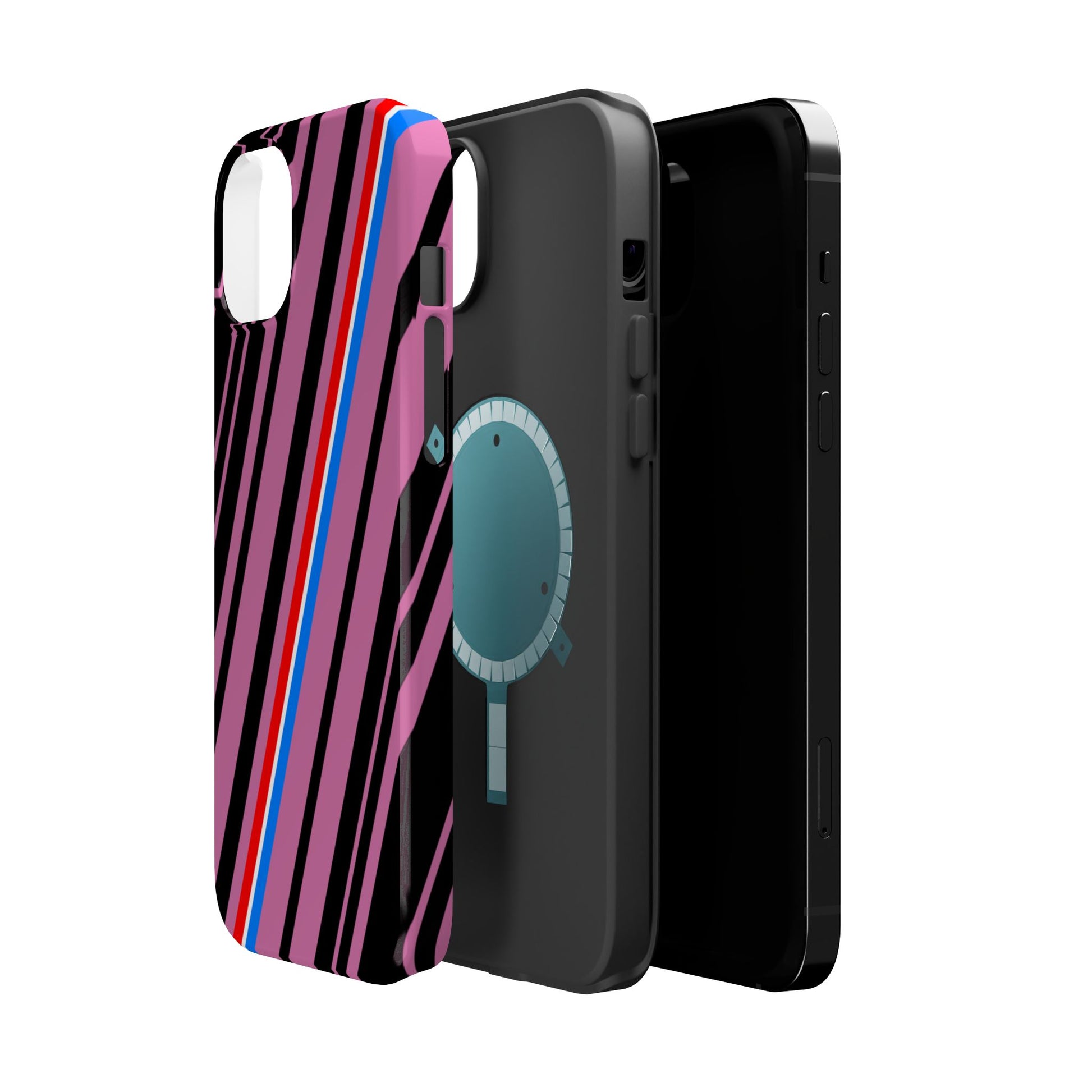 Vibrant Magnetic Phone Cases for Impact Resistance, Phone Protection, Gift for Tech Lovers, Postal Workers, Colorful Barcode Cases