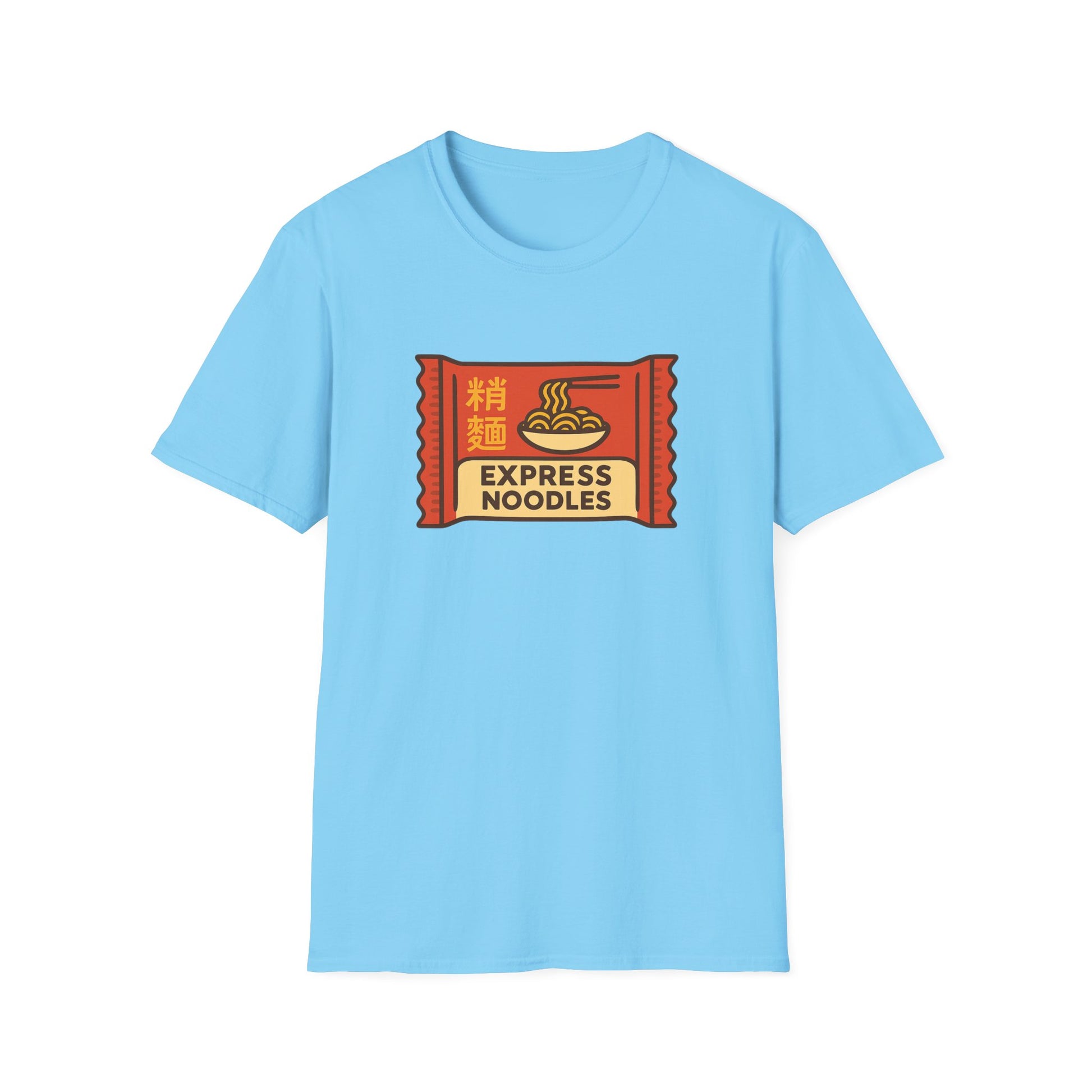 Express Noodles Unisex Softstyle T-Shirt - Casual Wear, Foodie Gift, Festival Attire, Comfortable Tee, Streetwear