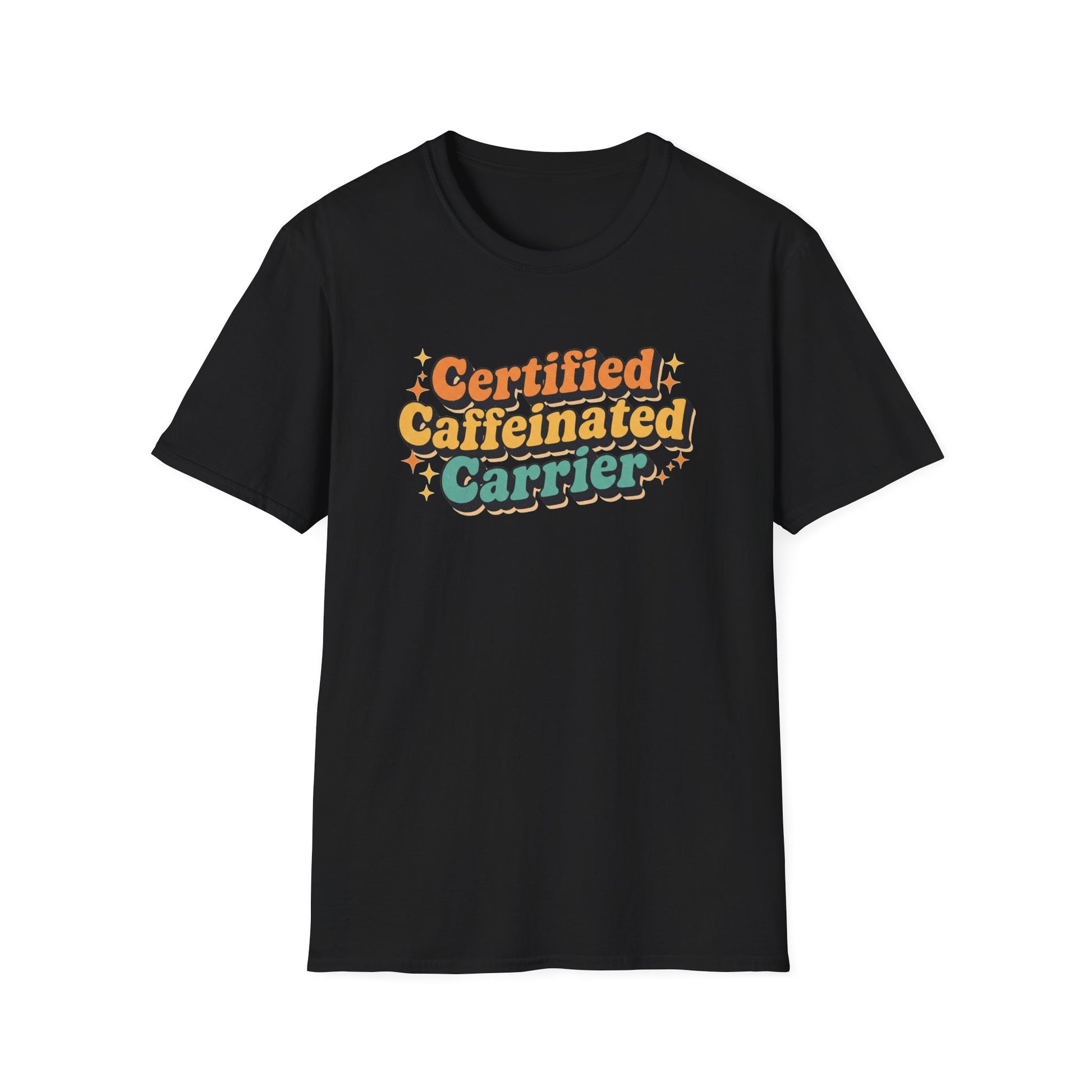 Certified Caffeinated Carrier Unisex Softstyle T-Shirt, Coffee Lover Shirt, Funny Tee, Gift for Baristas, Everyday Casual Wear, Coffee [...]