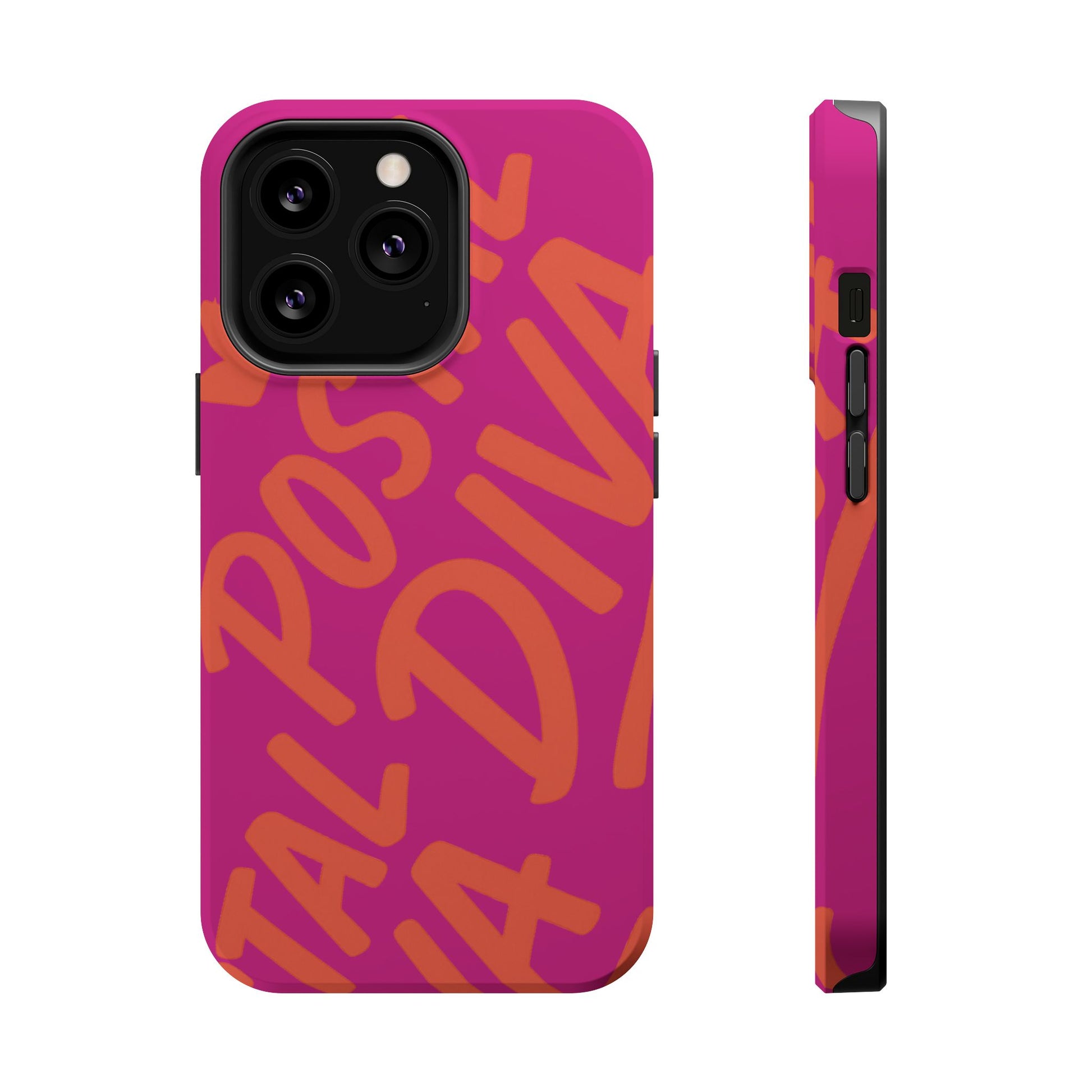 Postal Diva Magnetic Phone Case, Bold Colorful Phone Cover, Phone Case for Postal Divas, Unique Gift for Her, Trendy Smartphone Accessory