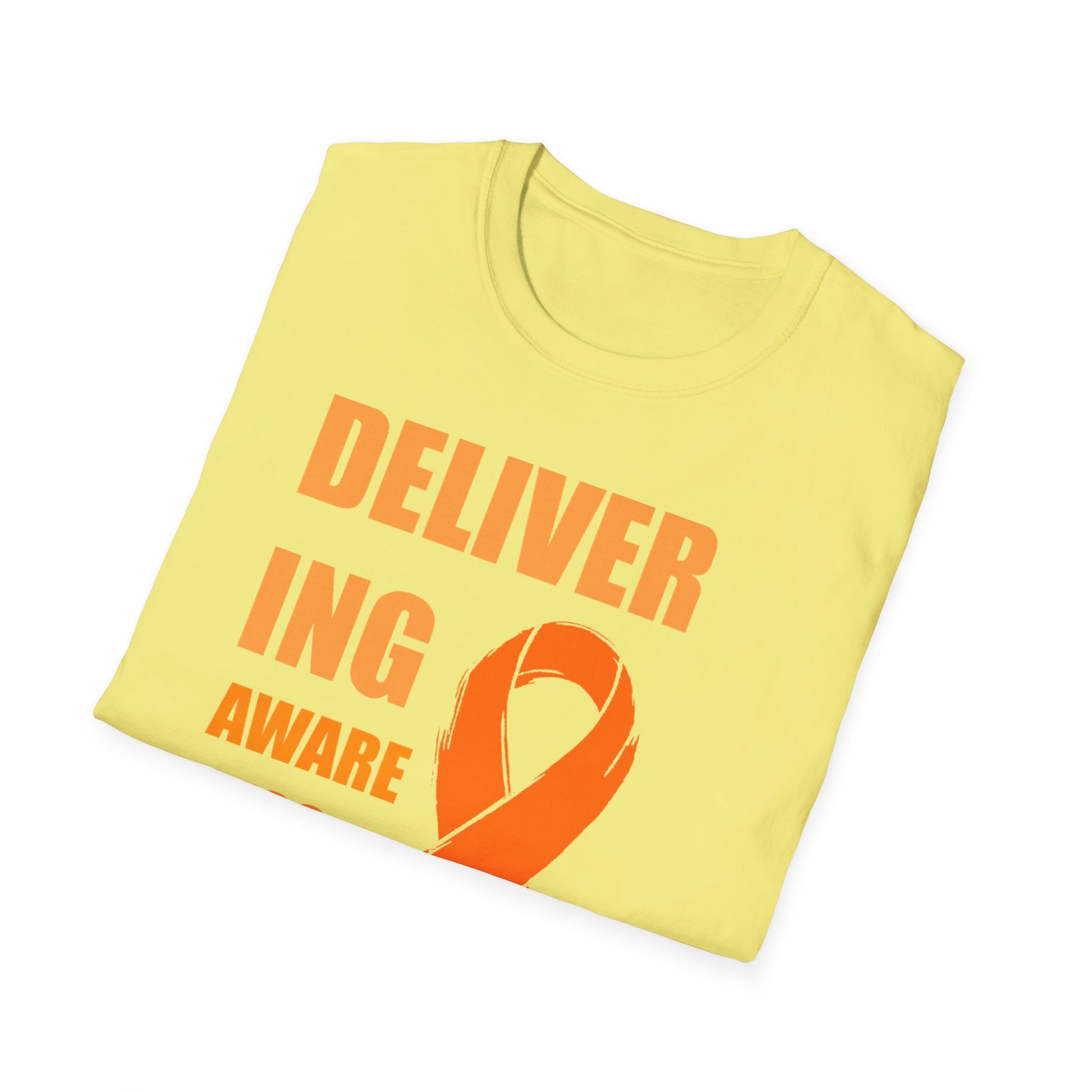 Multiple Sclerosis Awareness Shirt – Delivering Awareness Orange Ribbon Support Tee