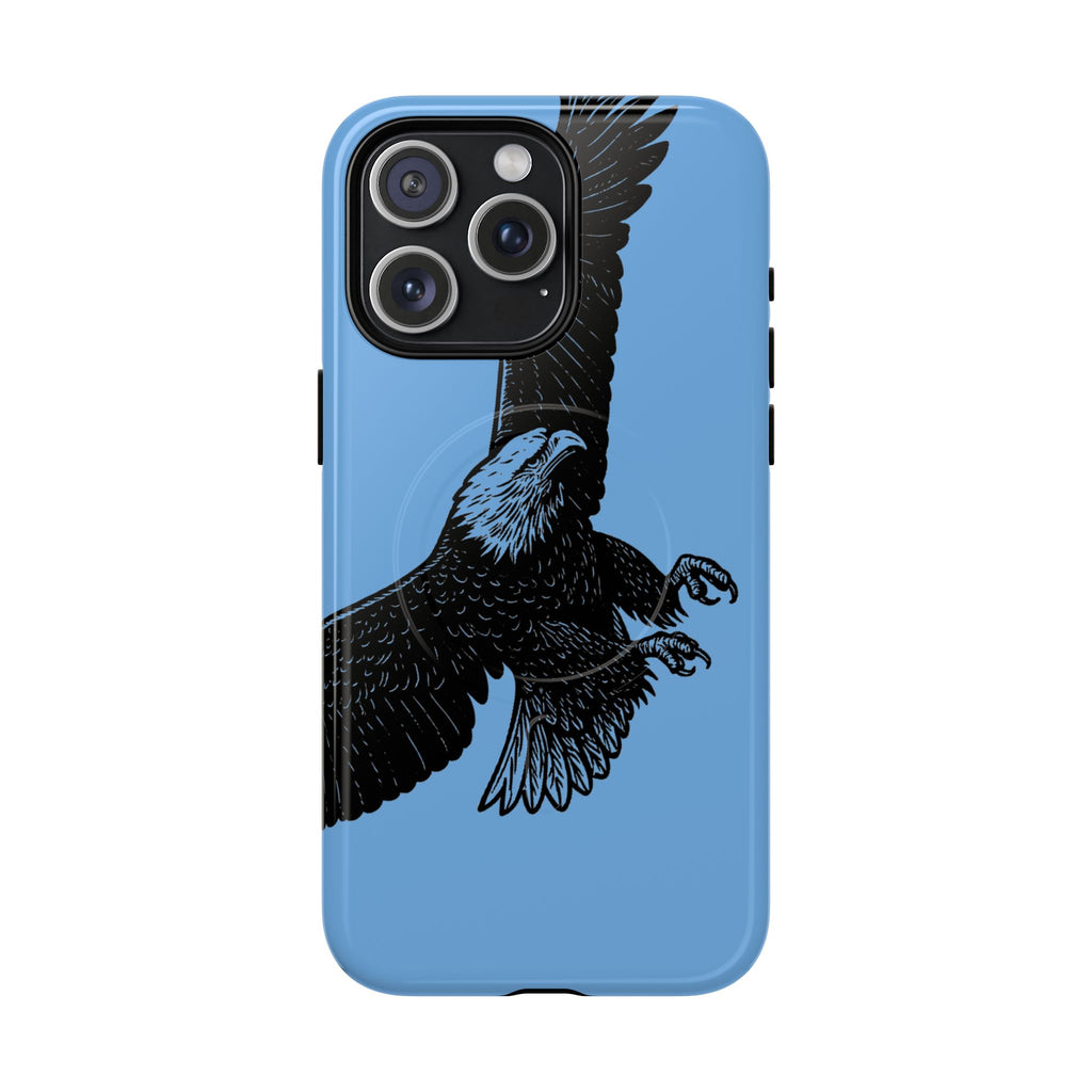 Eagle Flight Tough Magnetic Phone Case — Protective Magnetic Snap Cover with Soaring Eagle Design