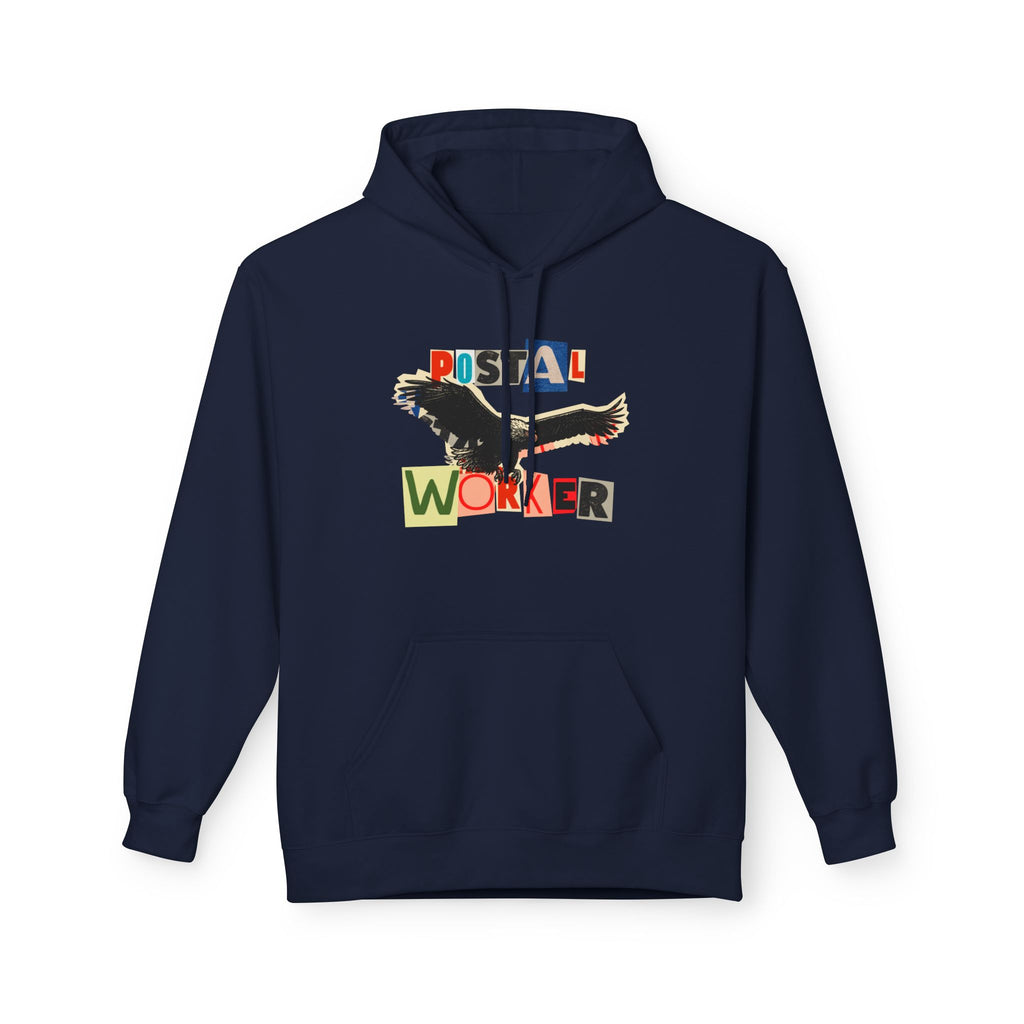 Postal Worker Ransom Letter Hoodie – Bold Eagle Graphic Sweatshirt for Proud Mail Carriers