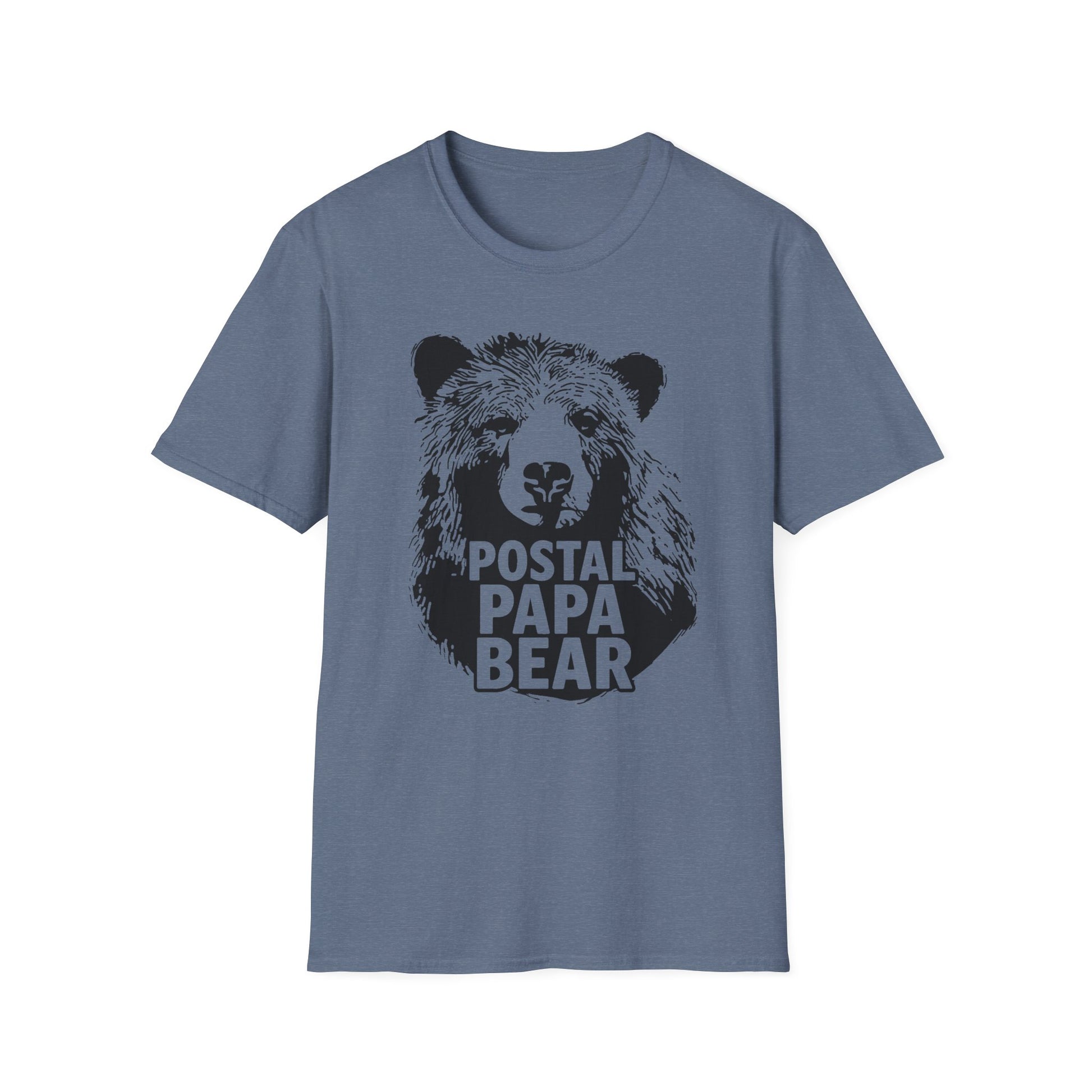 Postal Papa Bear Unisex T-Shirt | Cute Gift for Dads | Family Reunion T-Shirt | Casual Wear | Father's Day Tee | Unique Design