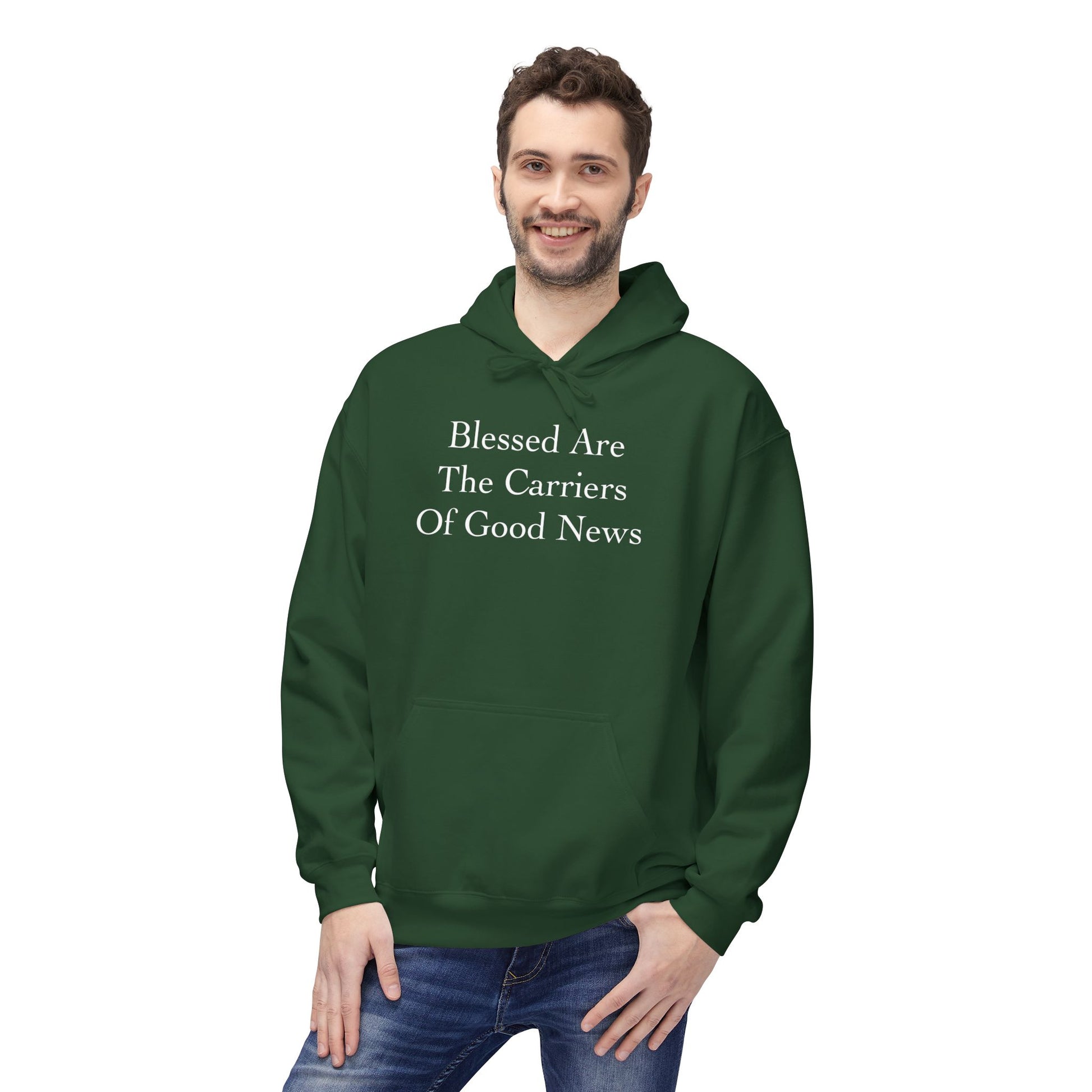Blessed Carriers Fleece Hoodie - Unisex Softstyle Apparel, Christian Hoodies, Postal Hoodies, Gift Ideas For Postal Workers,