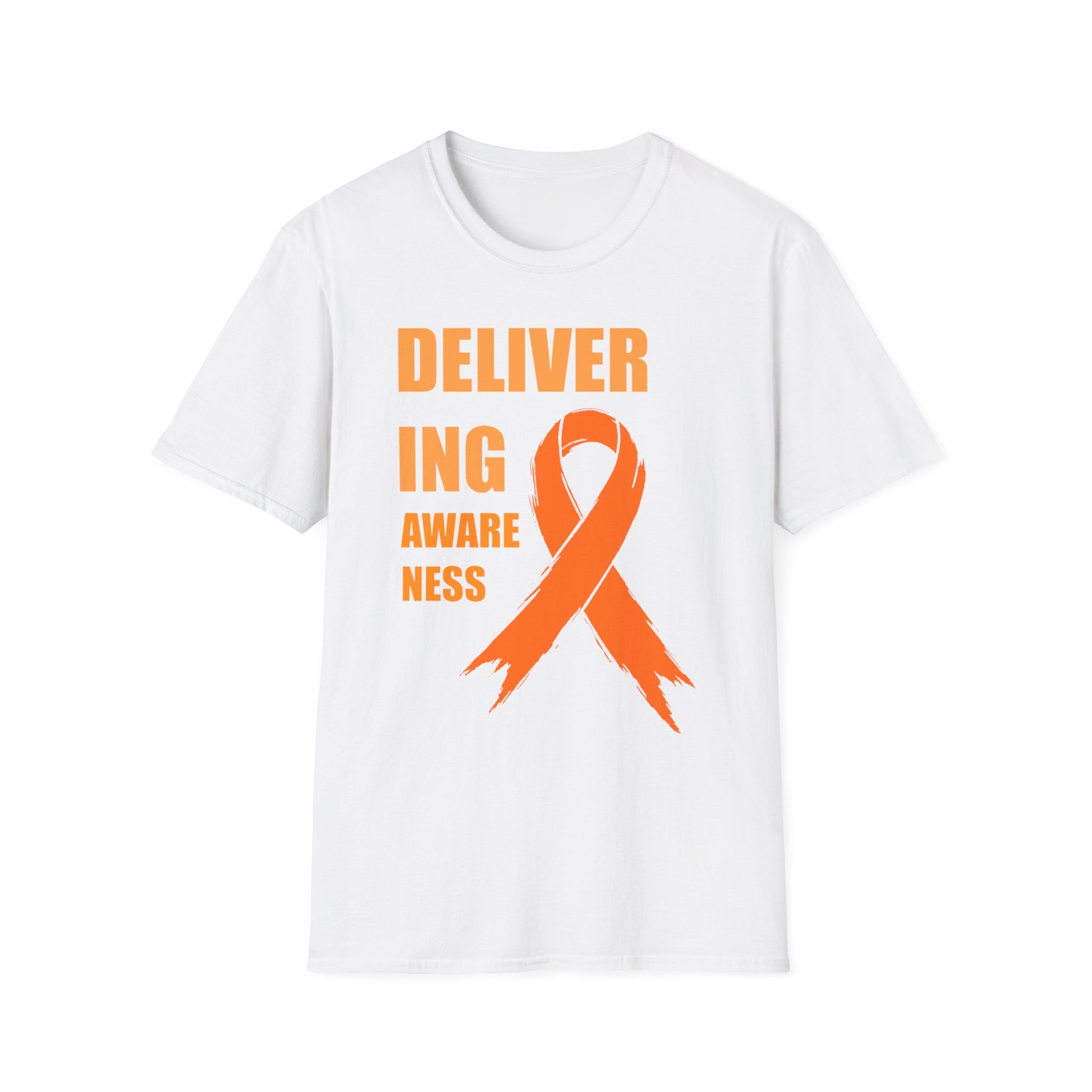 Multiple Sclerosis Awareness Shirt – Delivering Awareness Orange Ribbon Support Tee