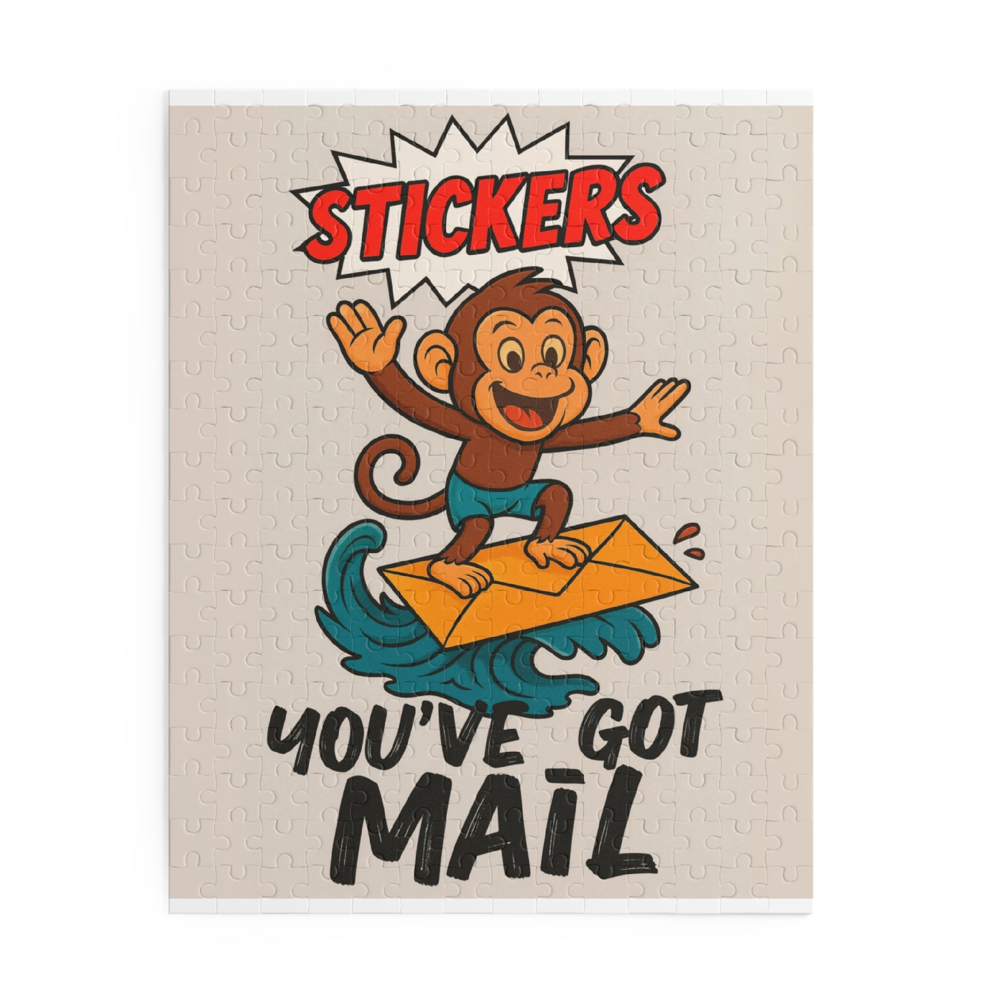 Fun Monkey Puzzle - You've Got Mail, 120-500 Piece Jigsaw, Family Activity, Gift for Kids, Puzzle Lover, Colorful Decor