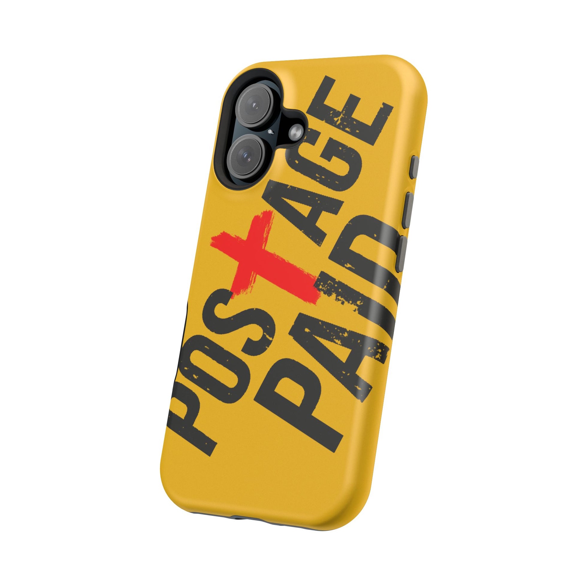Impact-Resistant Phone Case - 'Postage Paid' Design, Inspiration Phone Case, Gifts For Faith Believers, Gifts For Postal Workers, Inspirational Gifts.