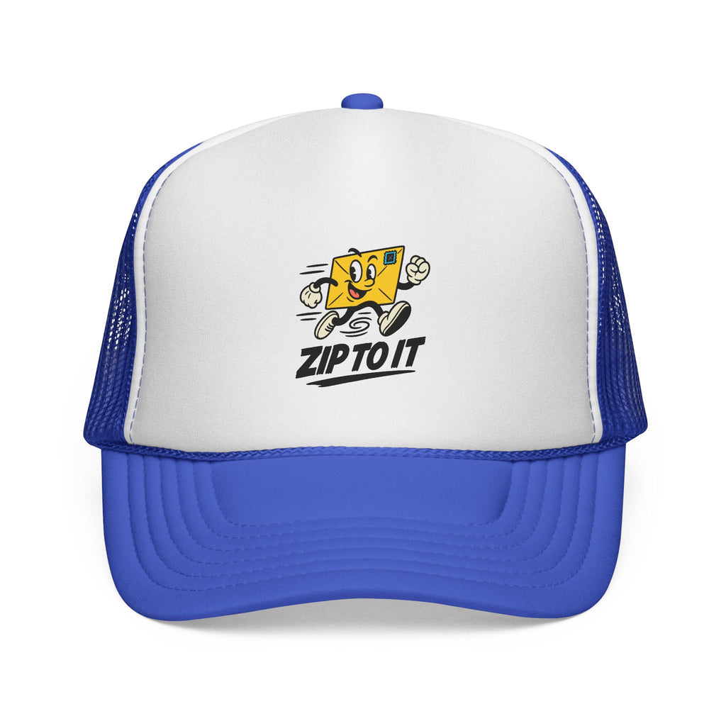 Zip To It Trucker Cap - Fun Outdoor Hat, Unique Gift for Road Trips, Summer Style, Adventure Ready, Casual Look