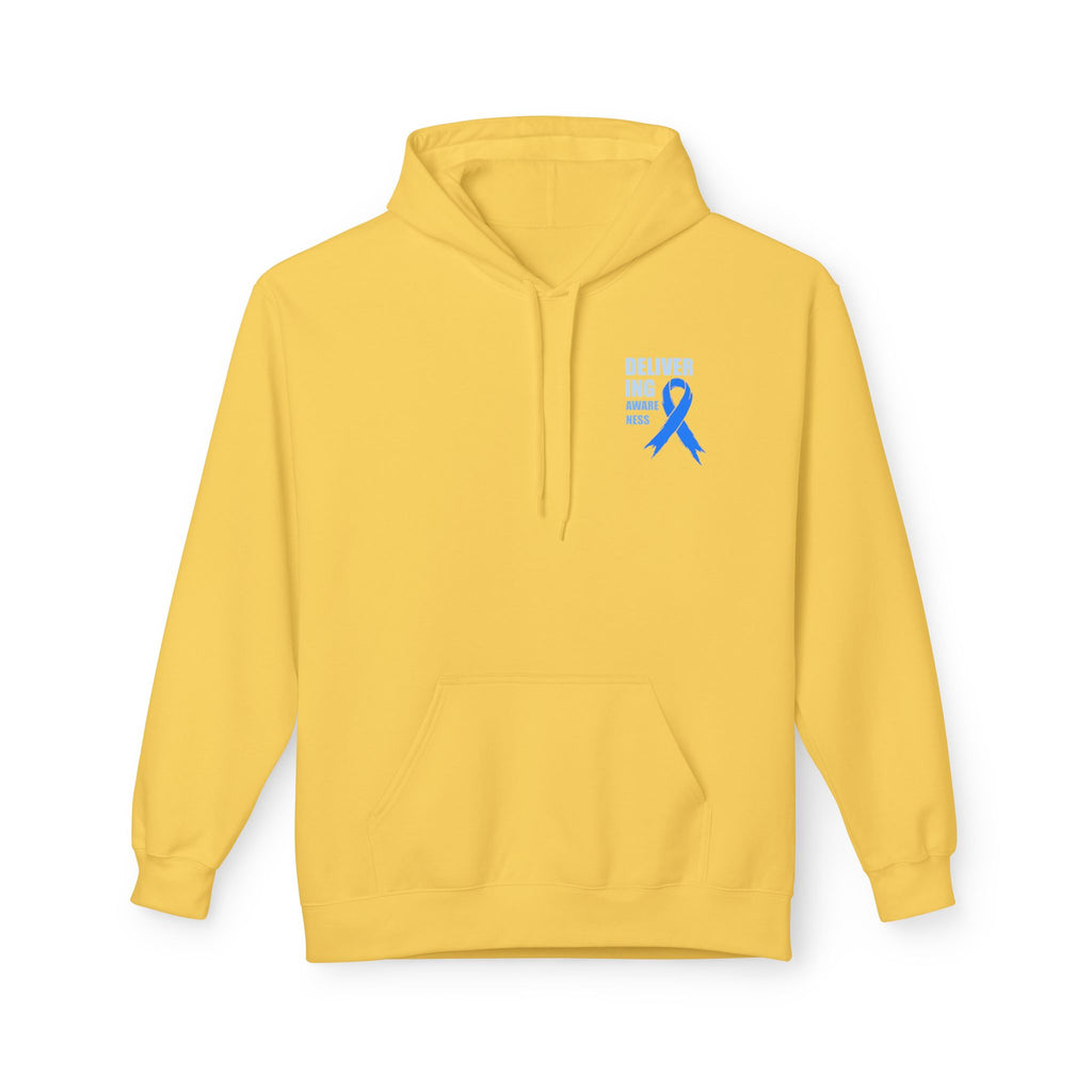 Prostate Cancer Awareness Ribbon Hoodie - Delivering Awareness Prostate Cancer Awareness Support