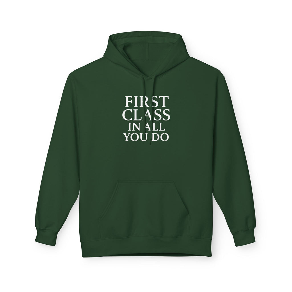 First Class In All Comfort Hoodie, Inspirational Gifts, Gifts For Postal Workers, Inspirational Gift Ideas
