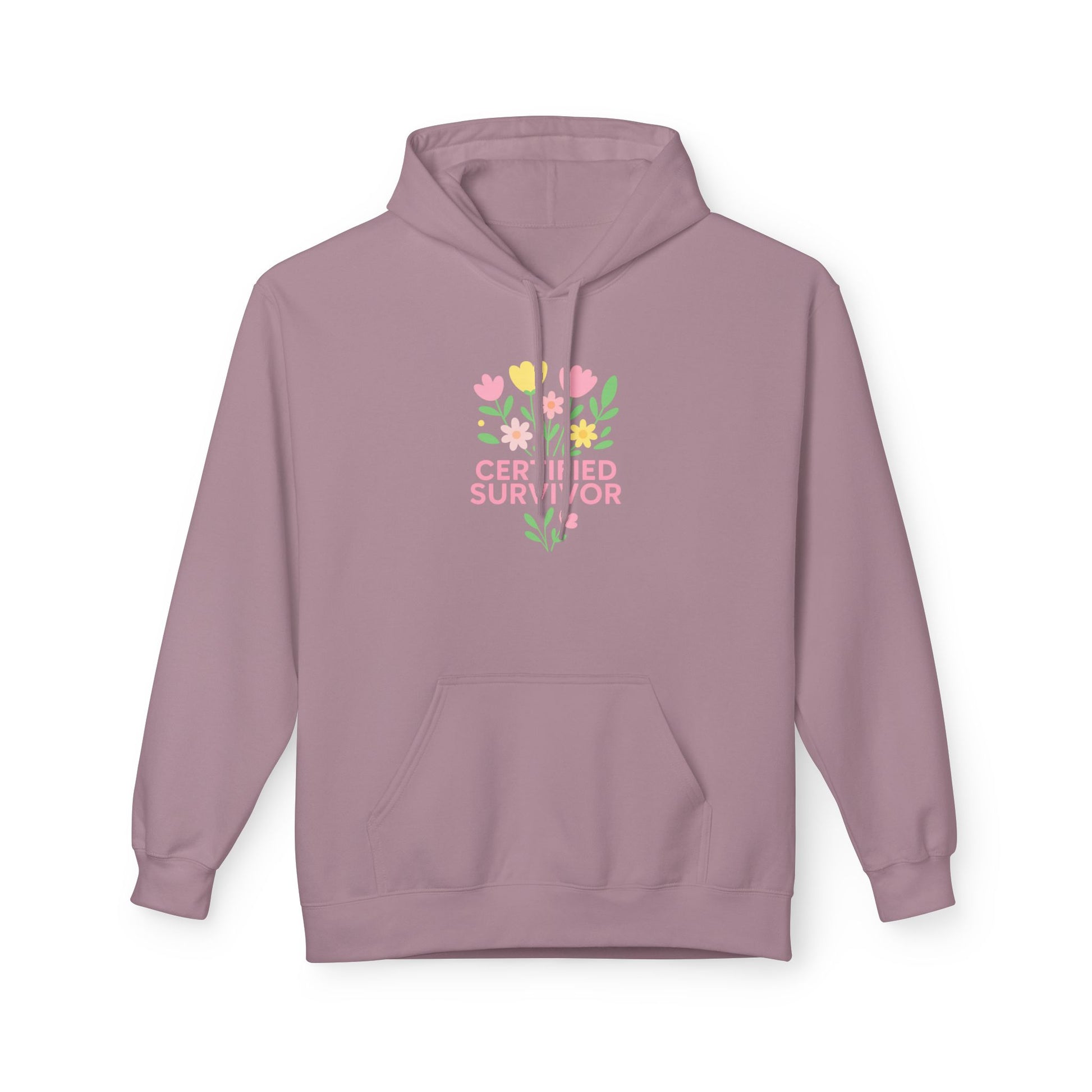 Certified Survivor Floral Hoodie | Motivational Gift, Unisex Fleece Sweatshirt, Cancer Awareness Apparel, Comfort Wear, Inspirational [...]