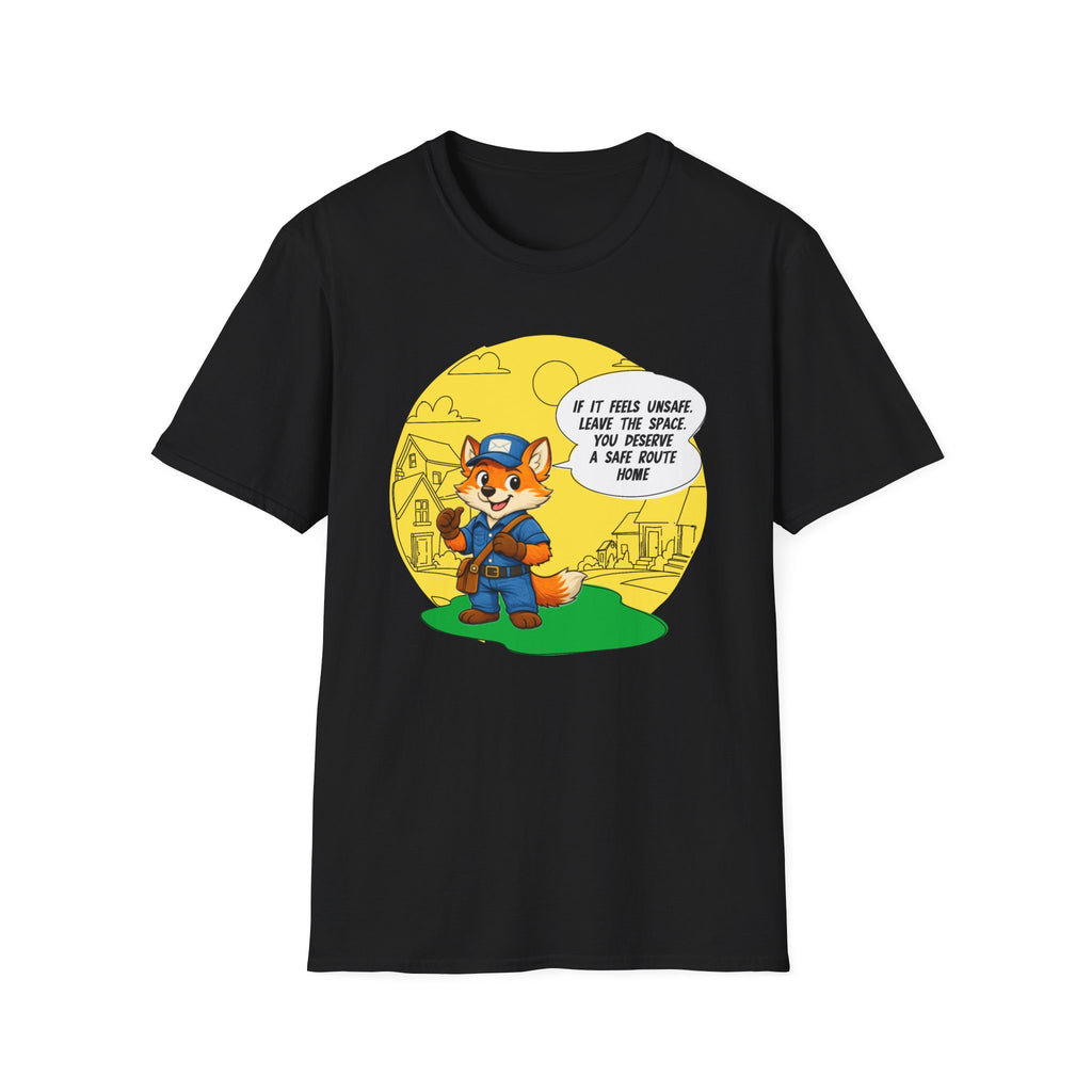 Safe Route Home – Delivery Worker Safety Awareness T-Shirt