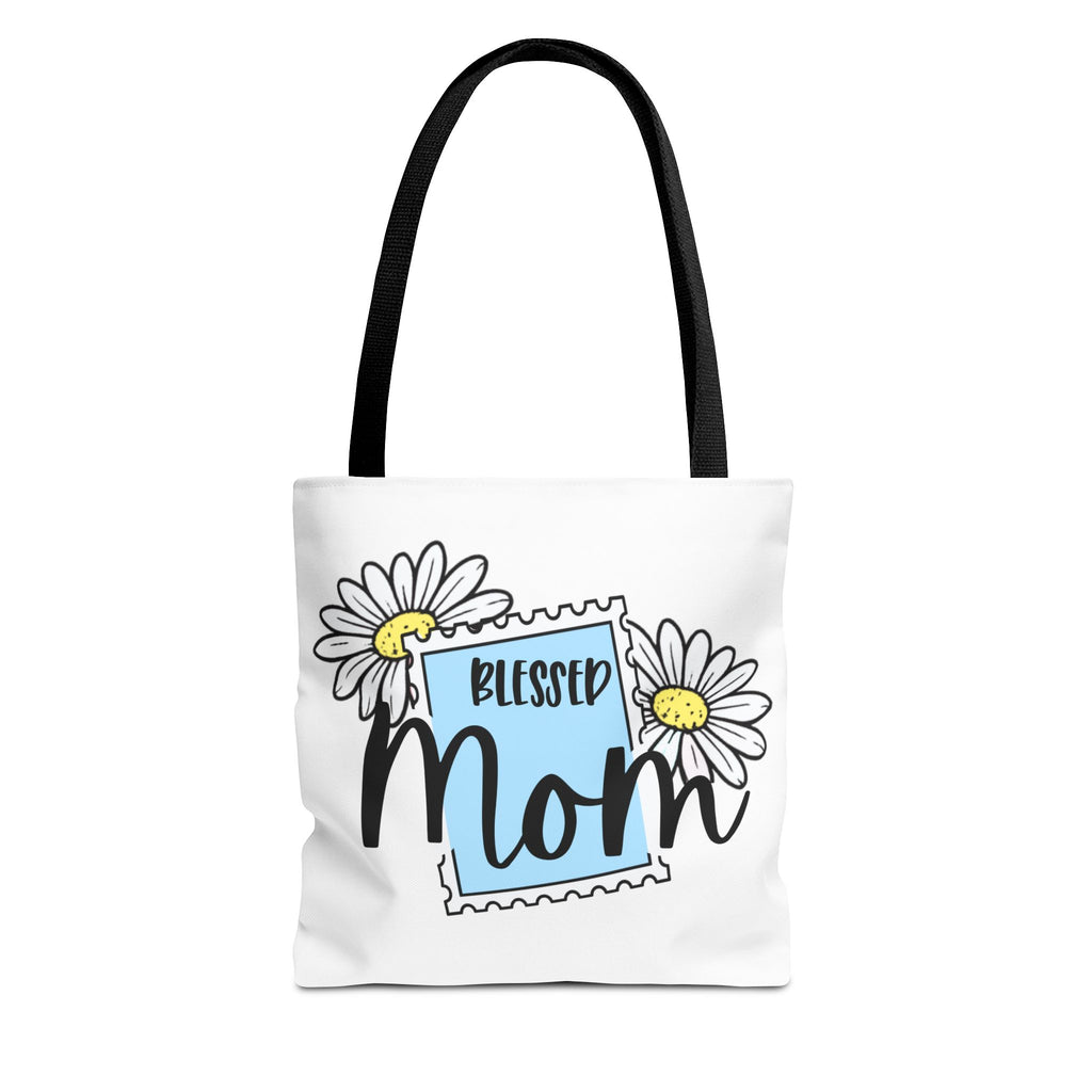 Blessed Mom Daisy Tote Bag — Floral Mother's Day Canvas Tote