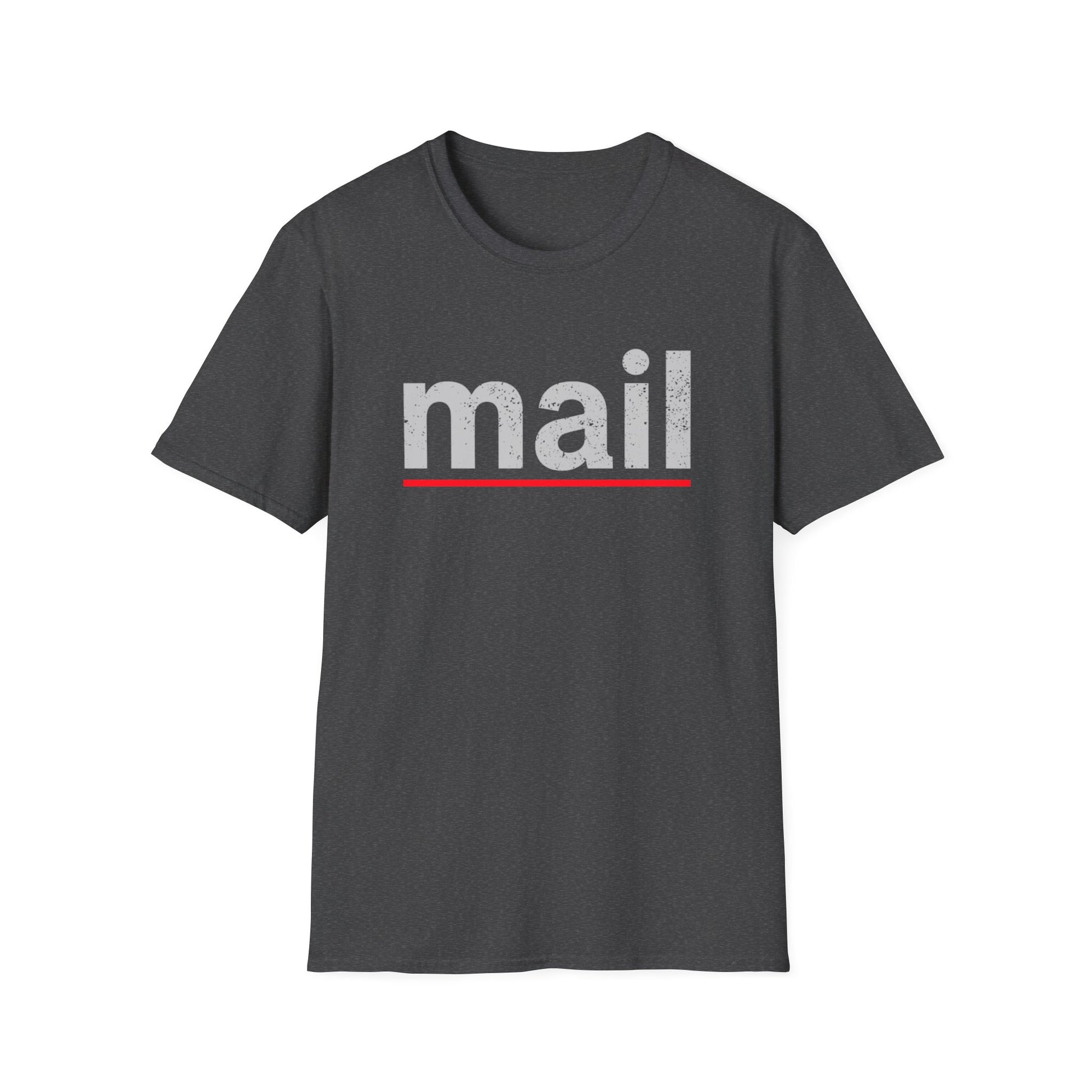 Mail-Themed Unisex T-Shirt, Casual Wear, Gift for Postal Workers, Unique Birthday Present, Fun Everyday Tee