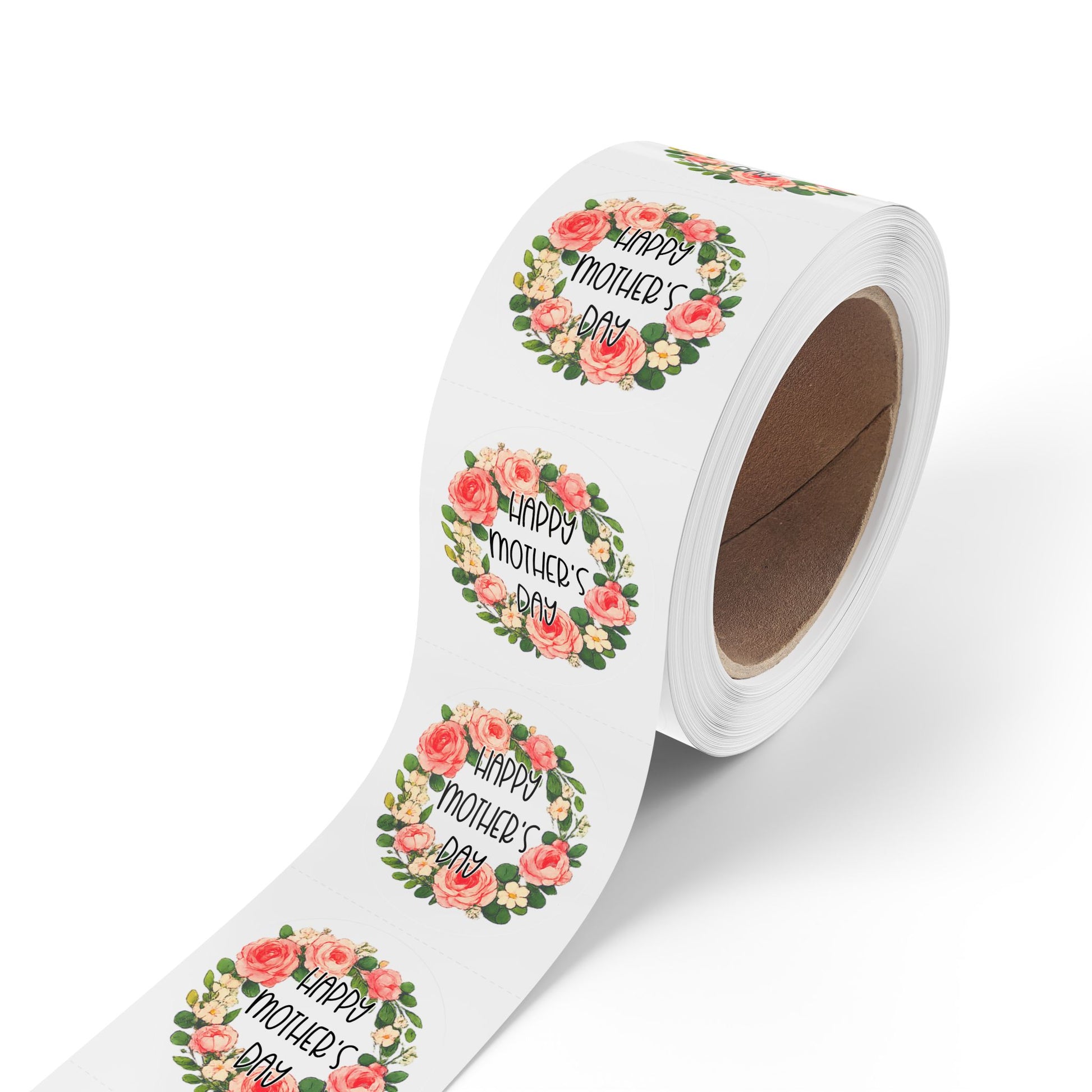 Cute Happy Mother's Day Sticker Labels — Roll of Decorative Mother’s Day Gift Seals