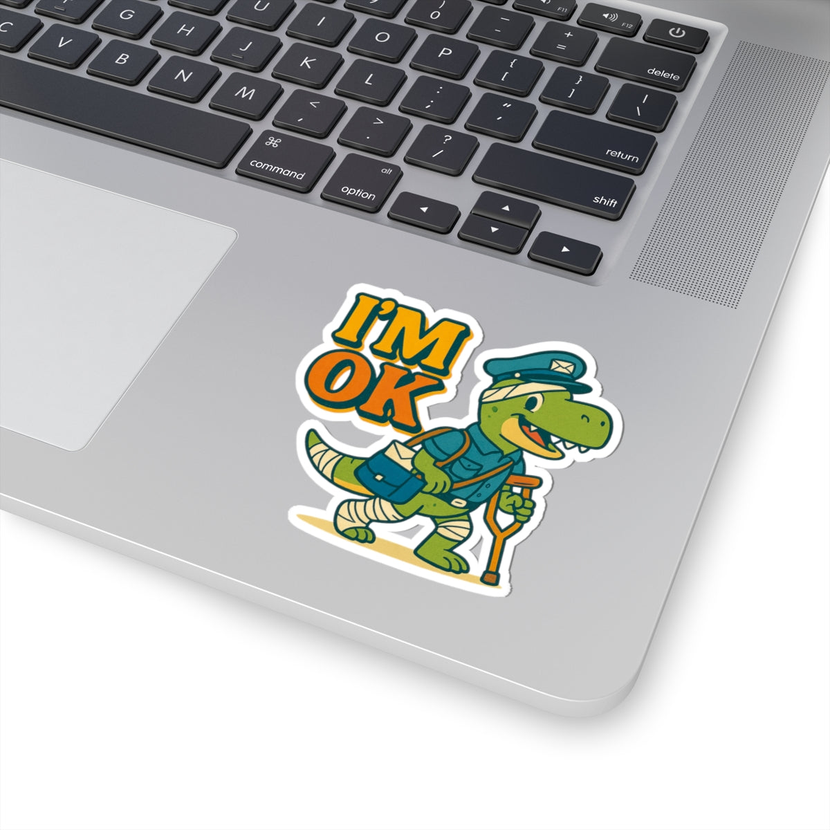 Dino Rescue Kiss-Cut Stickers, Cute Dinosaur Stickers, Kids Room Decor, Fun Laptop Stickers, Teacher Appreciation Gifts, Playful Art