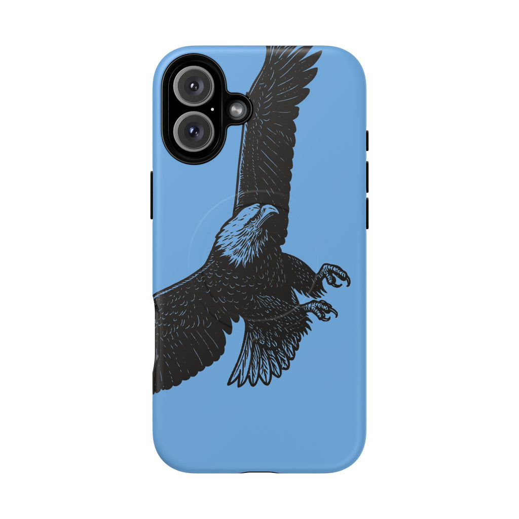 Eagle Flight Tough Magnetic Phone Case — Protective Magnetic Snap Cover with Soaring Eagle Design