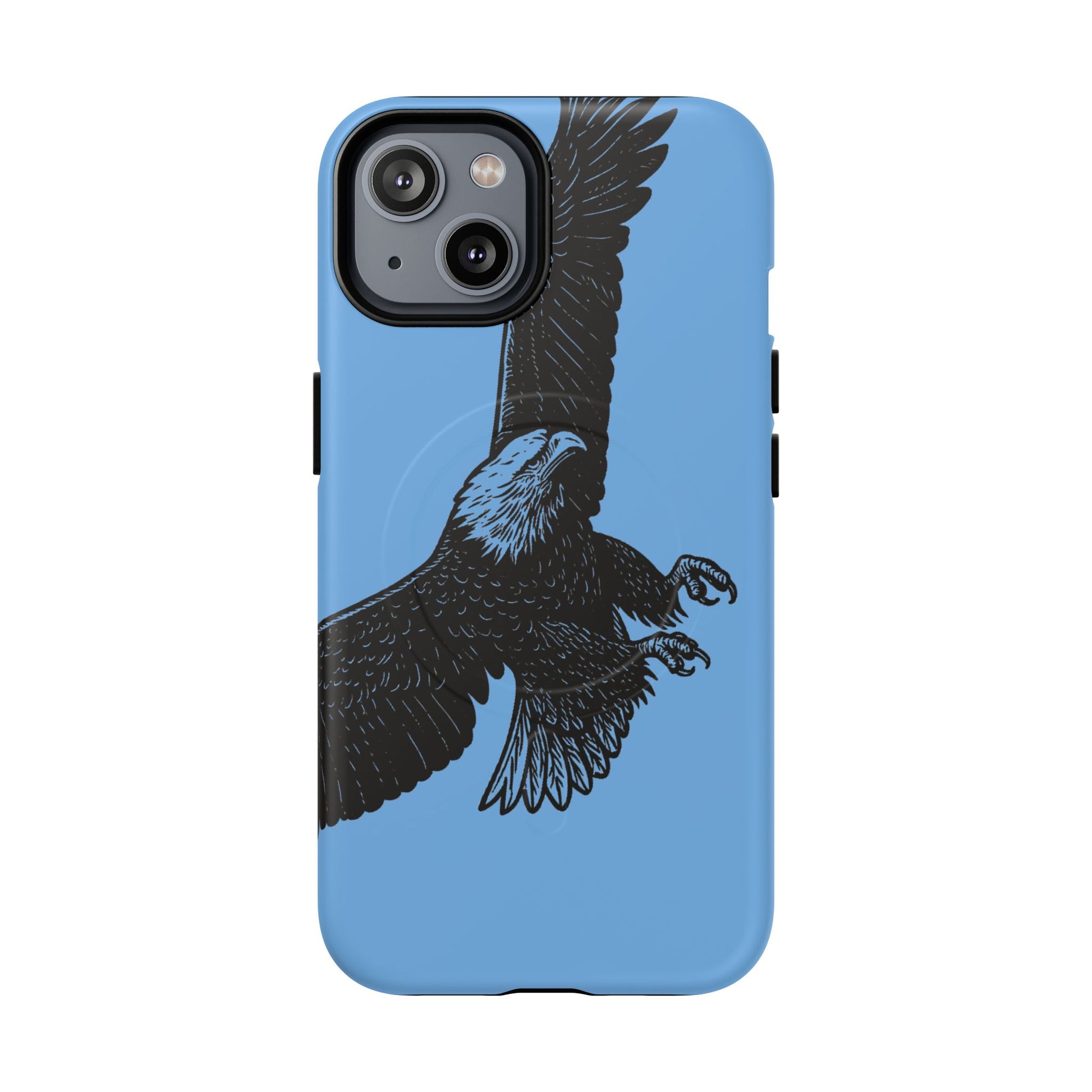 Eagle Flight Tough Magnetic Phone Case — Protective Magnetic Snap Cover with Soaring Eagle Design