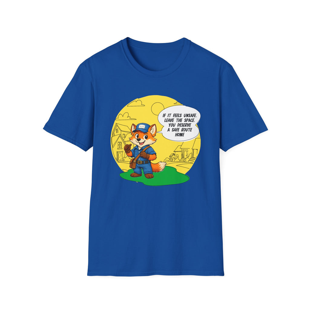 Safe Route Home – Delivery Worker Safety Awareness T-Shirt
