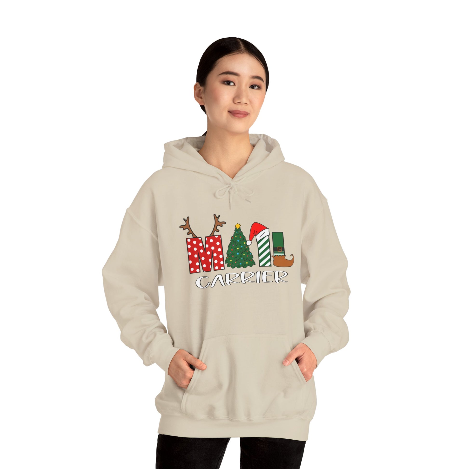 Festive Mail Carrier Holiday Sweatshirt – Mail Carrier Christmas Hoody.