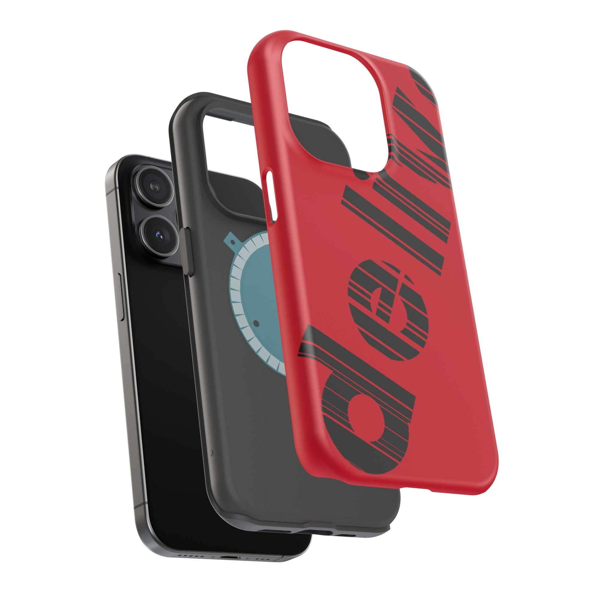 “Delivered” Magnetic Phone Cases, Impact-Resistant Phone Covers for Teens, Gift for Friends, Unique Cell Phone Accessories, Red Design, Custom [...]